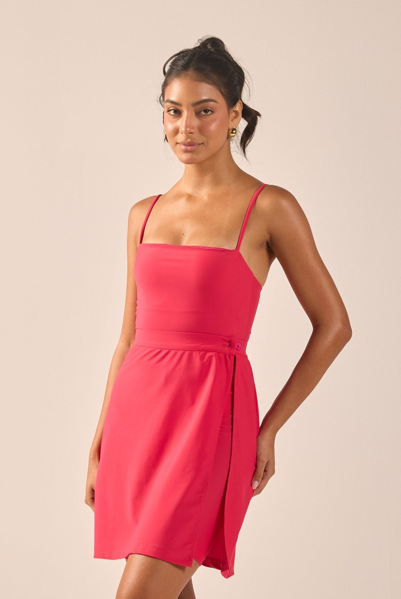 Fuchsia Straight Swim Skirt - shopaleena