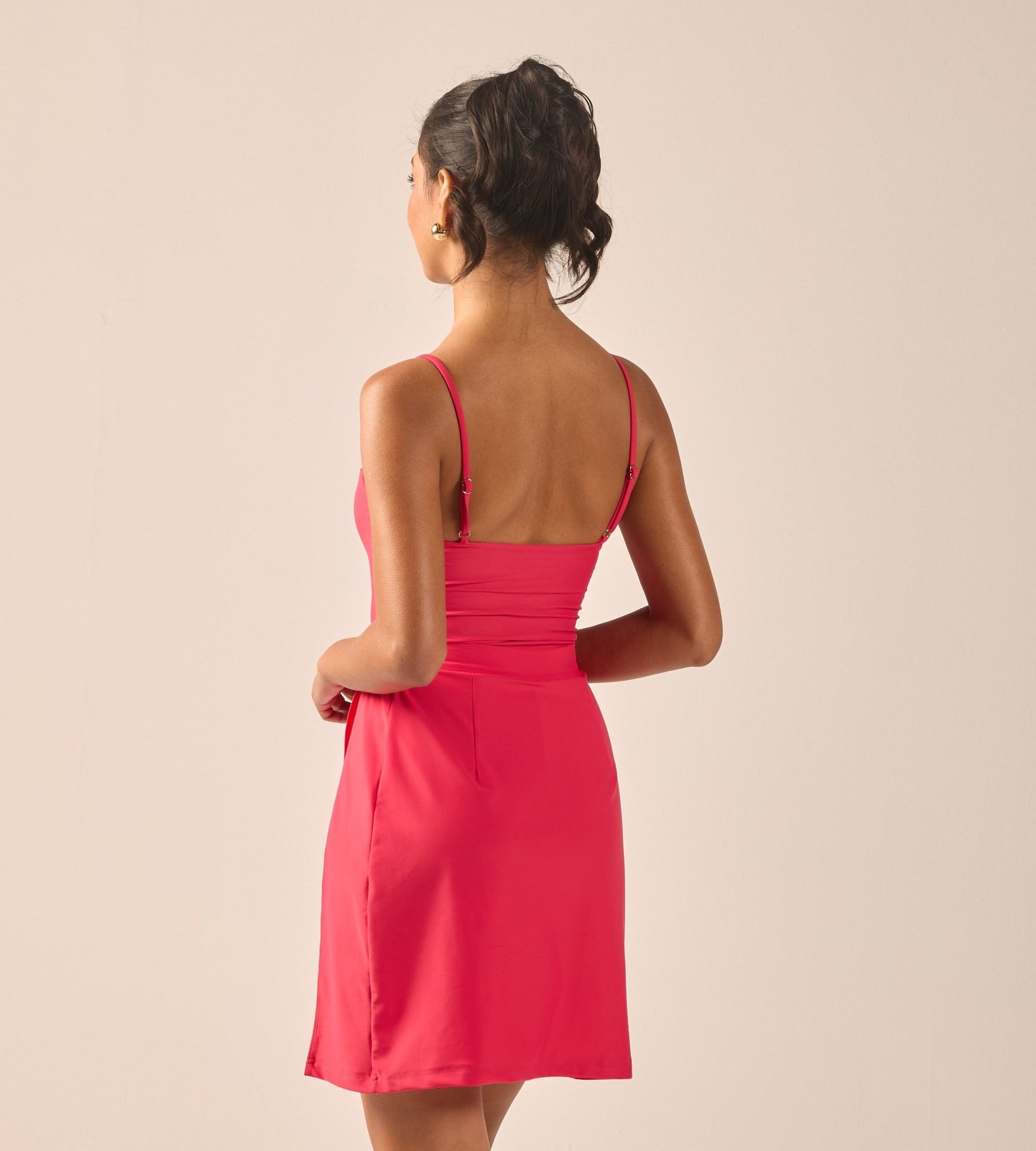 Fuchsia Straight Swim Skirt - shopaleena
