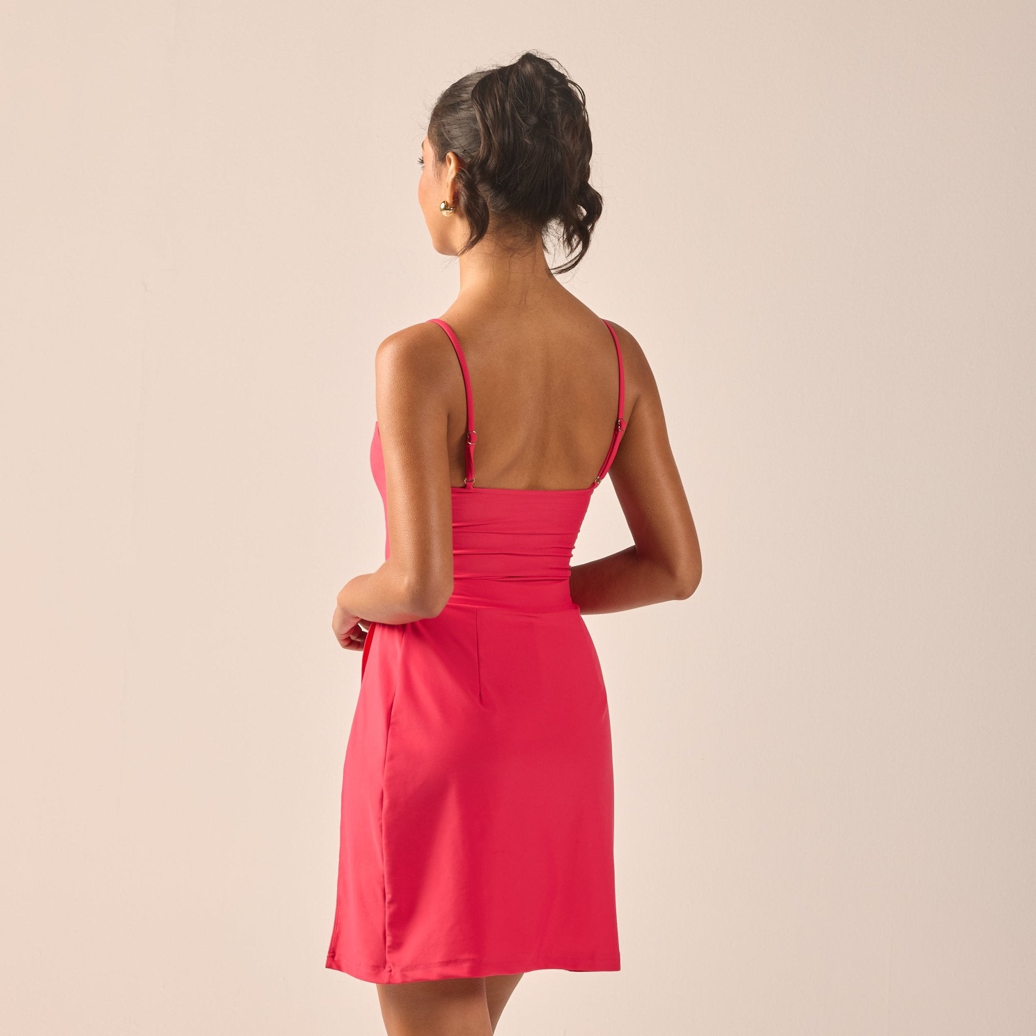 Fuchsia Straight Swim Skirt - shopaleena