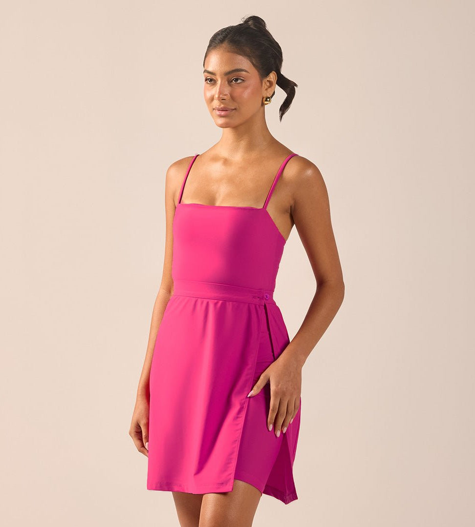 Fuchsia Straight Swim Skirt - shopaleena