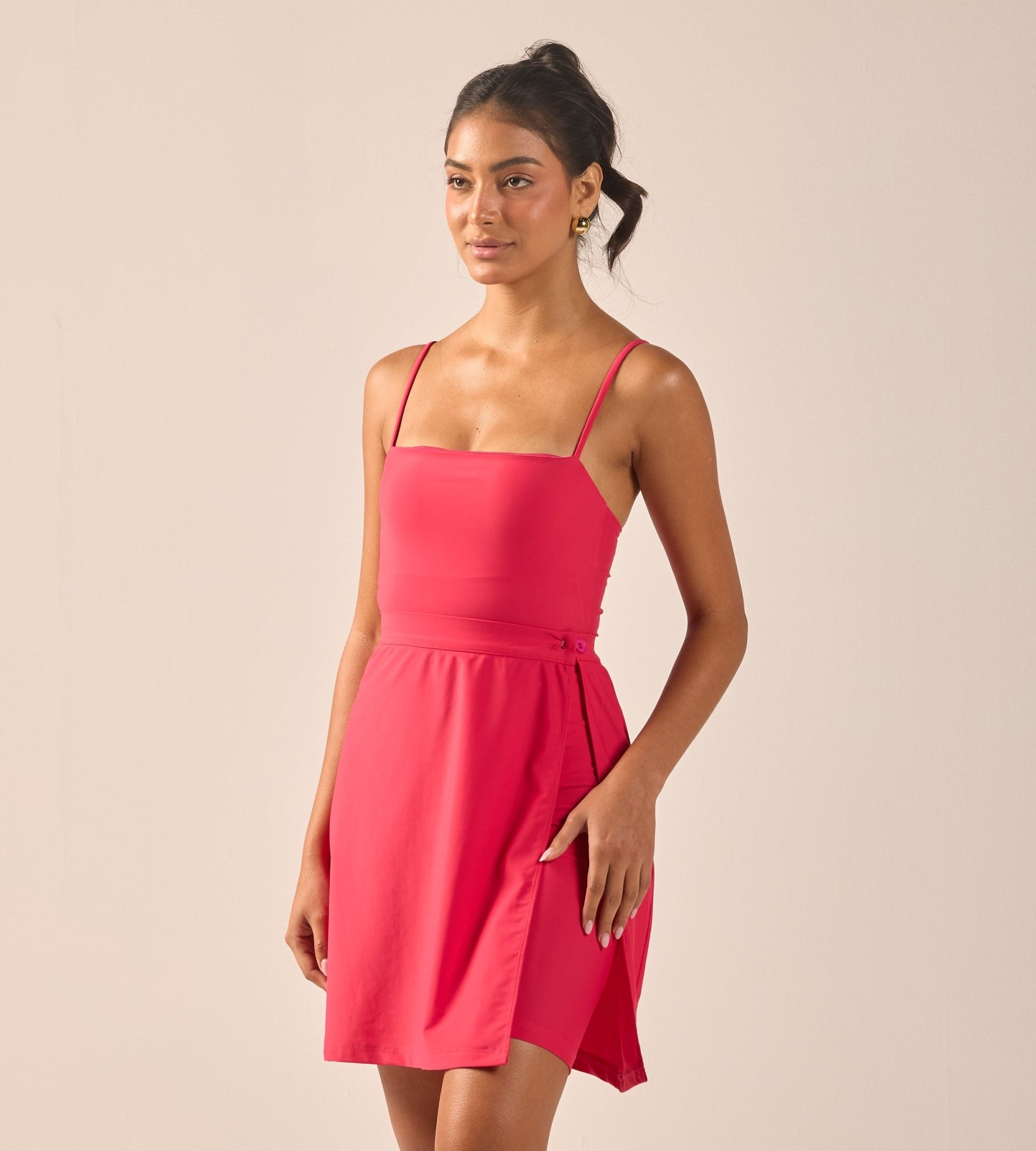 Fuchsia Straight Swim Skirt - shopaleena