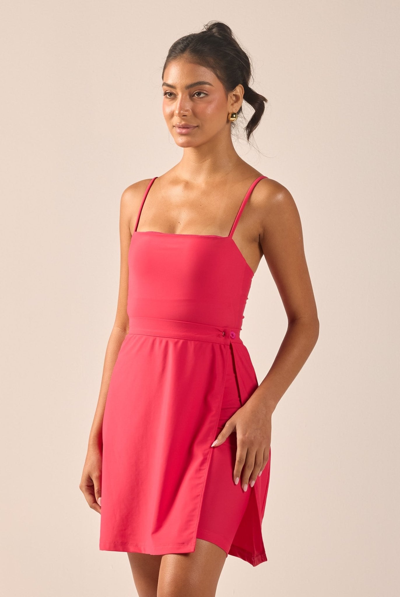 Fuchsia Straight Swim Skirt - shopaleena