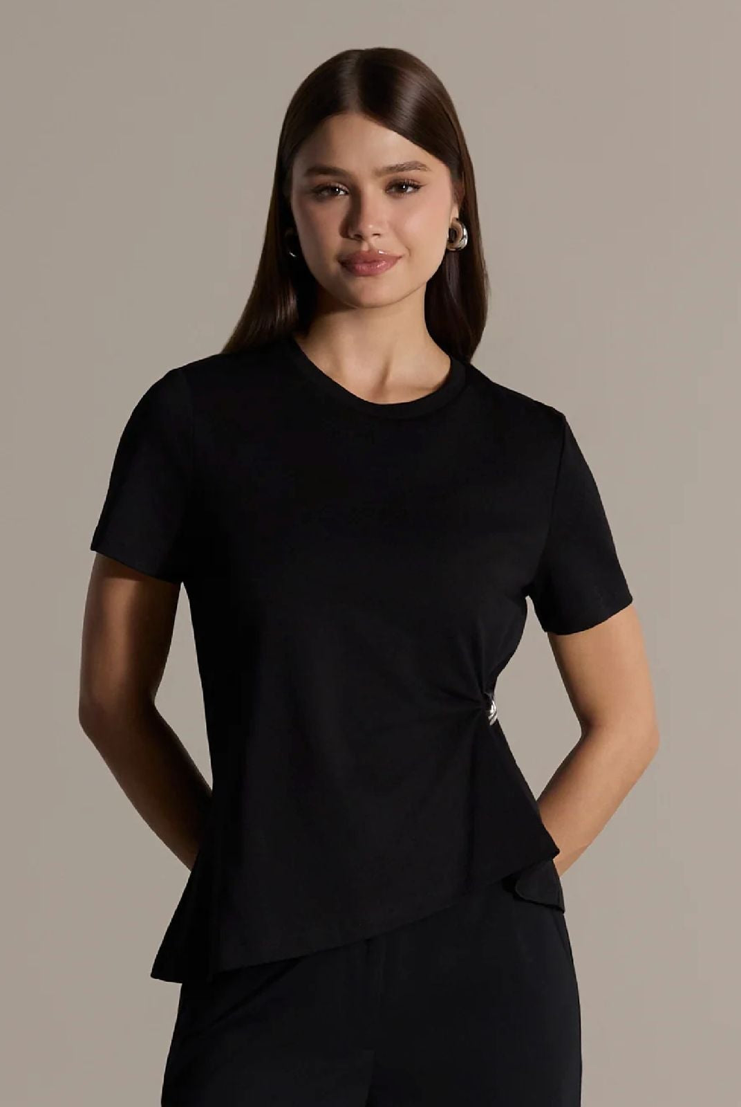 Gathered Side Cotton Blouse - shopaleena