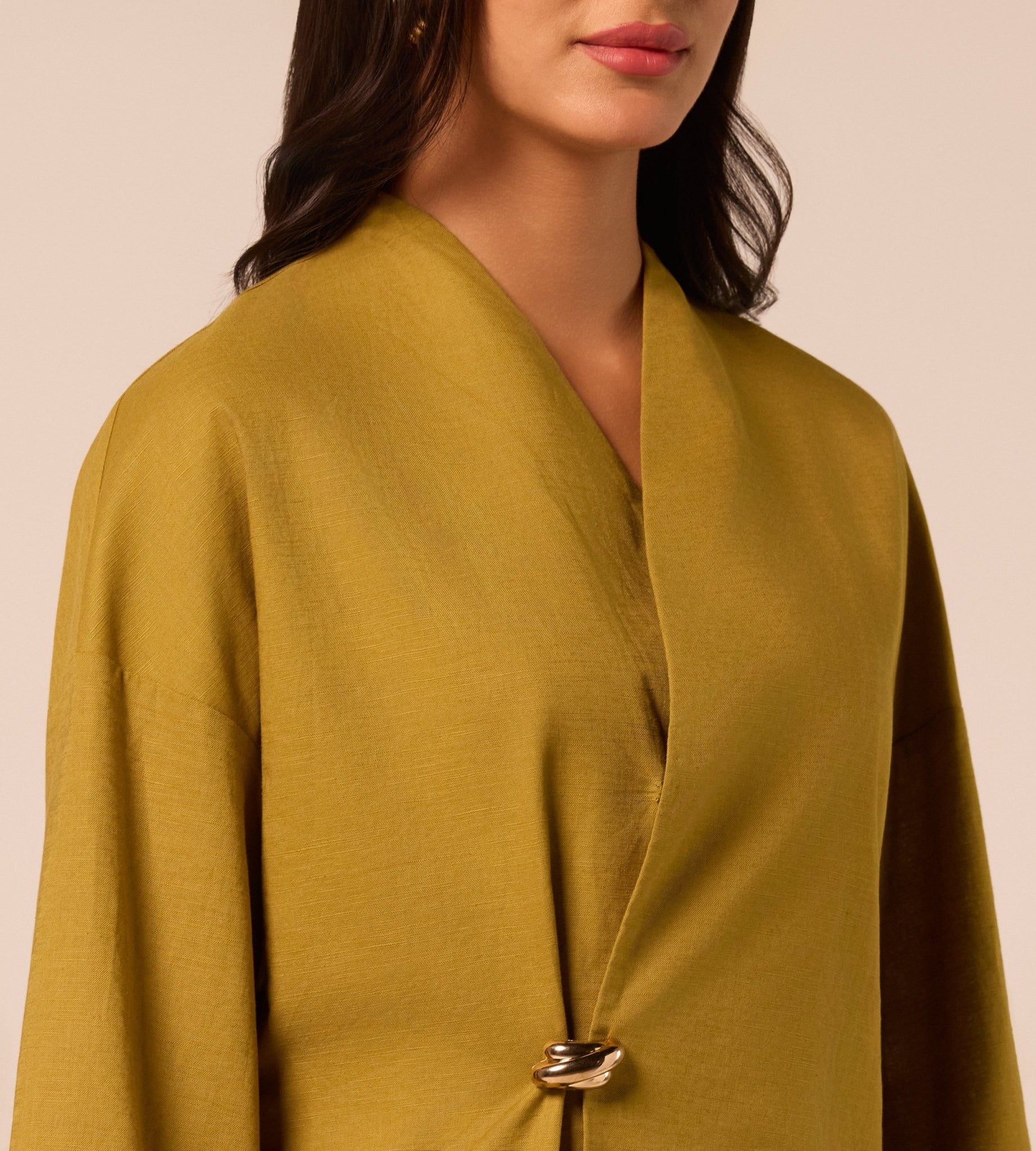 Green Long Sleeve Loose Fit Blouse - shopaleena