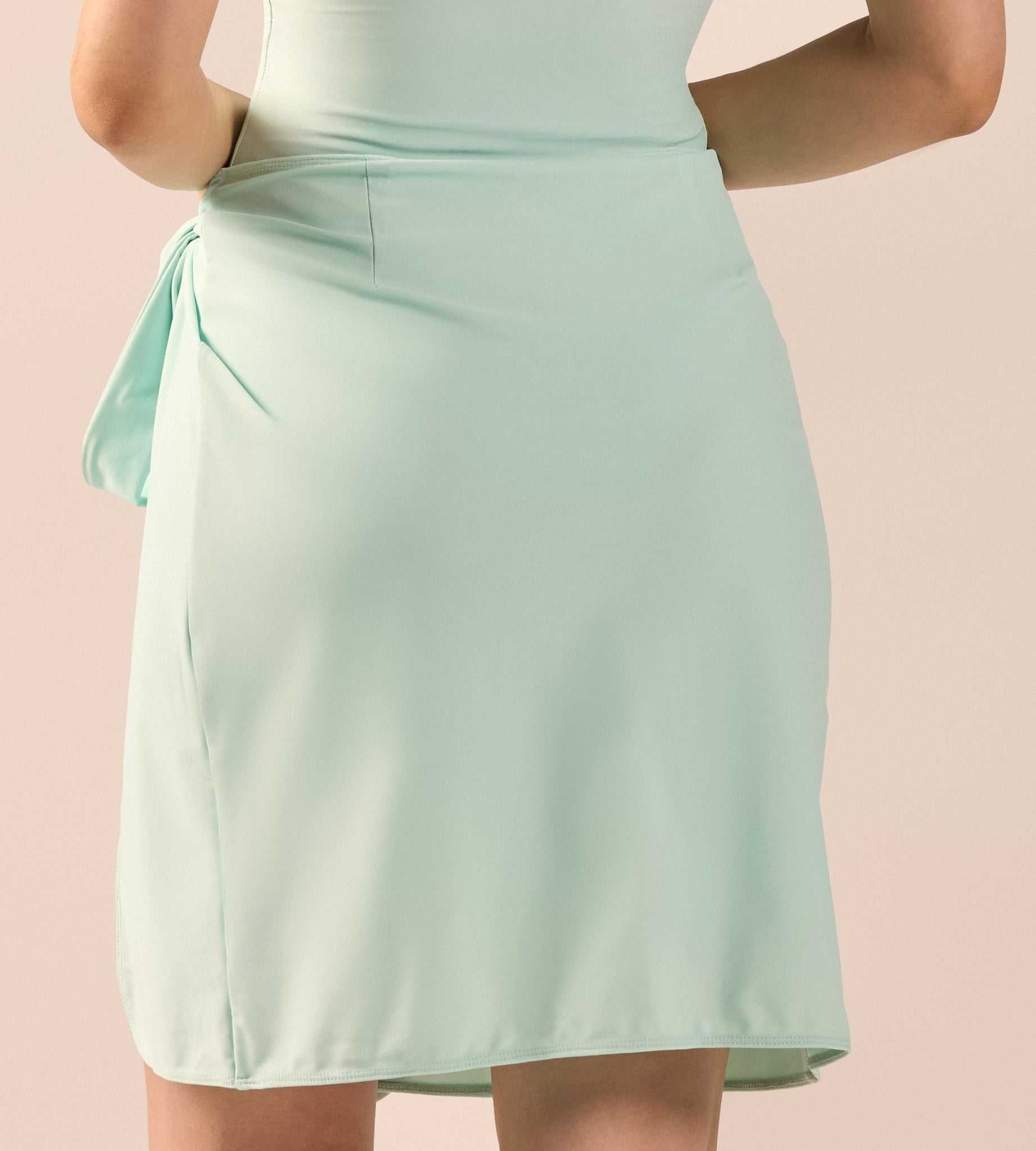 Green Side Tie Swim Skirt - shopaleena