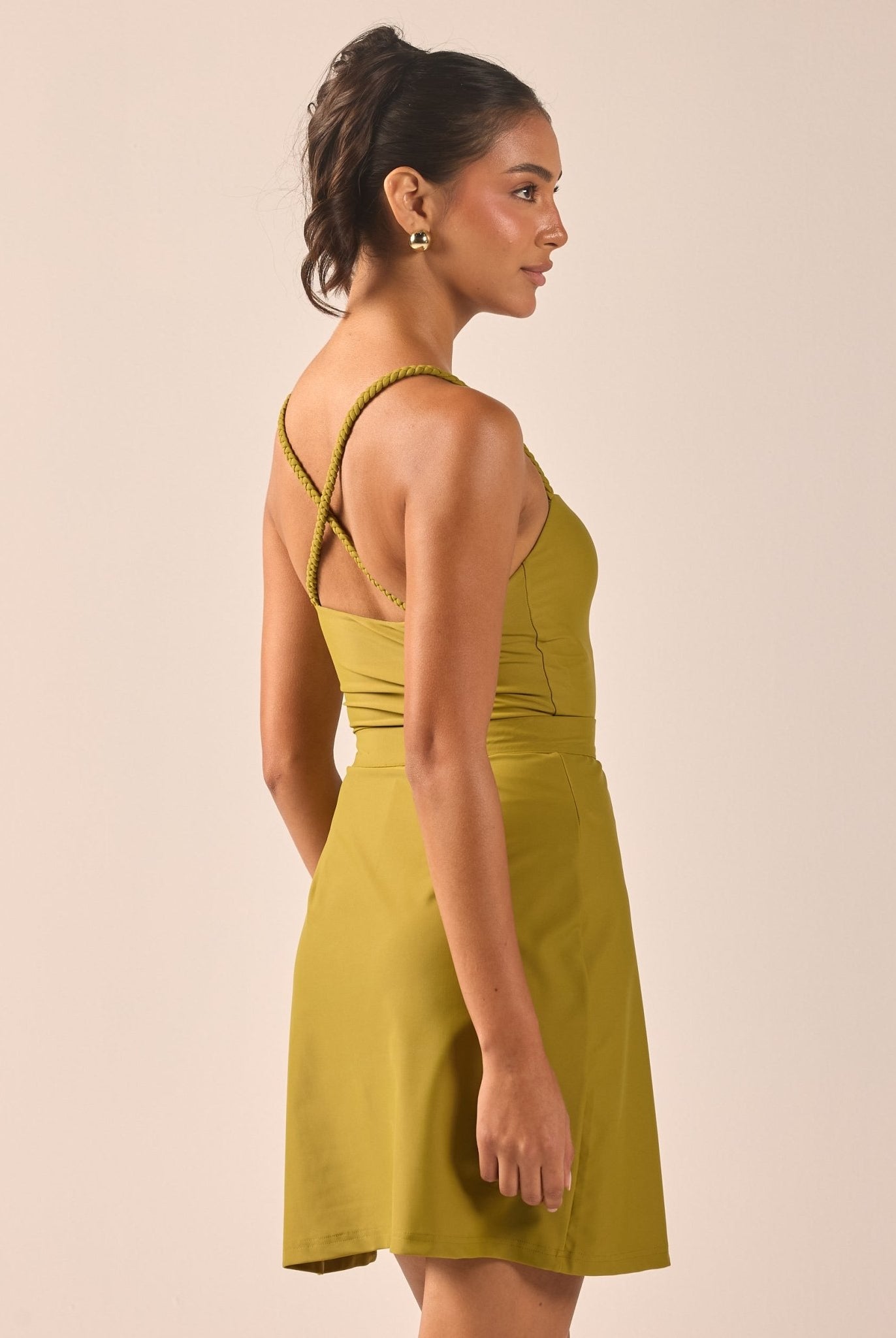Green Straight Swim Skirt - shopaleena