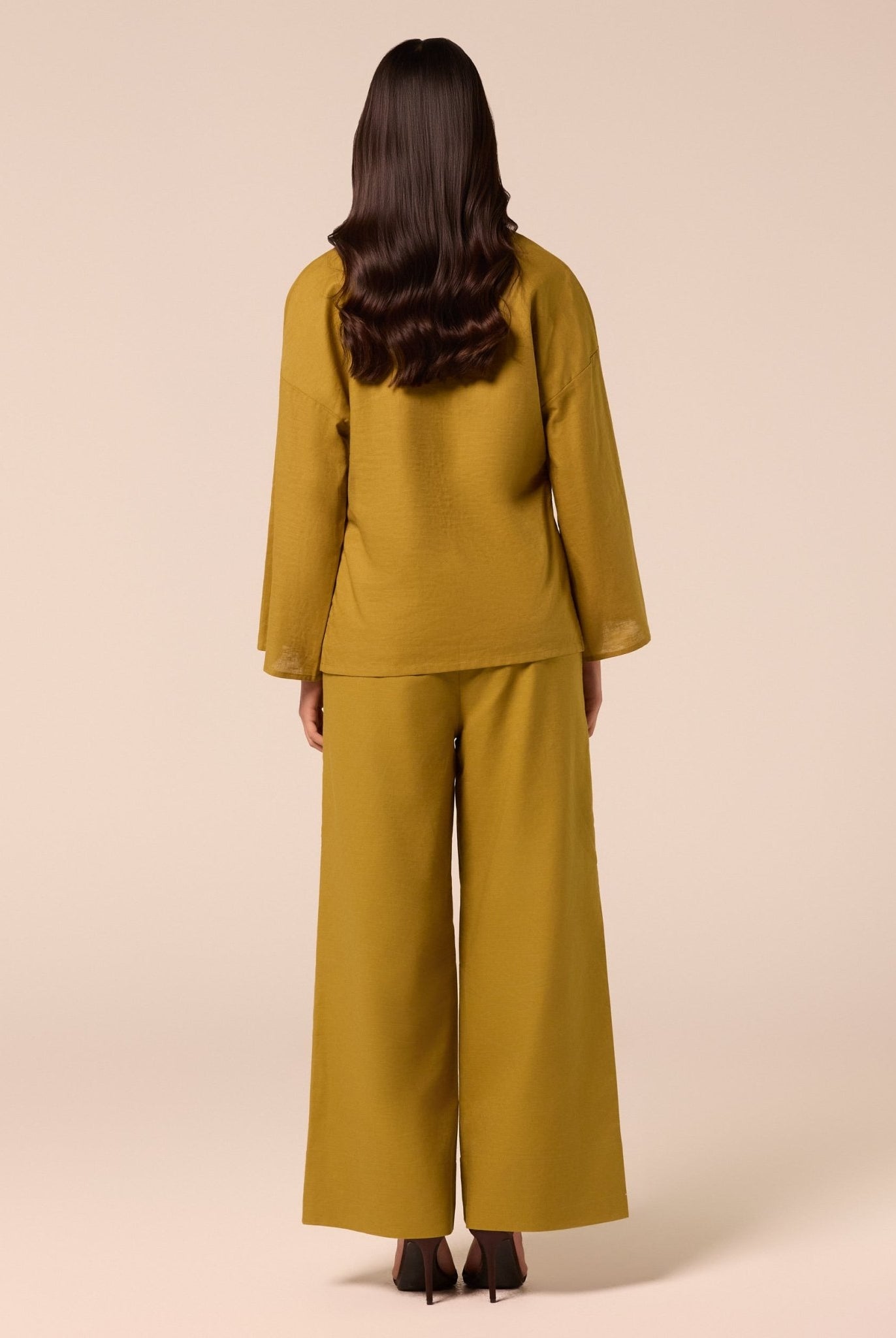 Green Wide Leg Pants - shopaleena