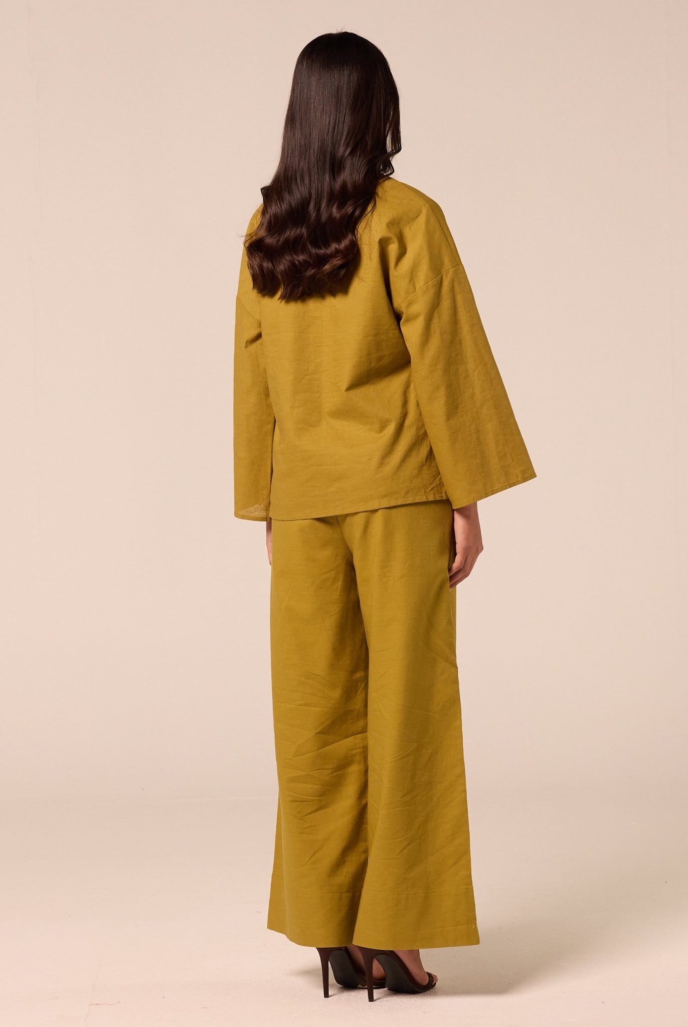 Green Wide Leg Pants - shopaleena