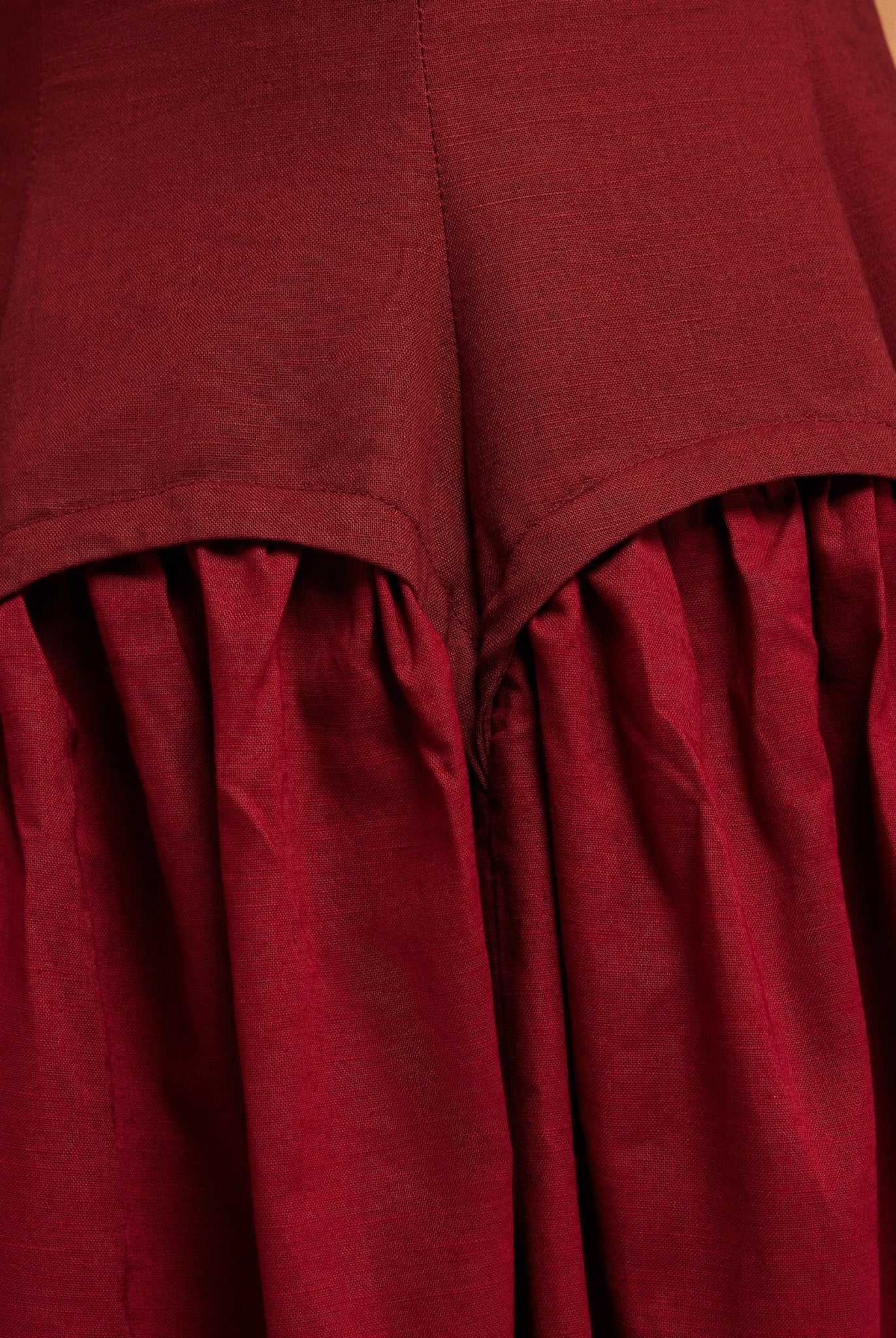 Halter Neck Midi Dress with Layered Puff Sleeves - shopaleena