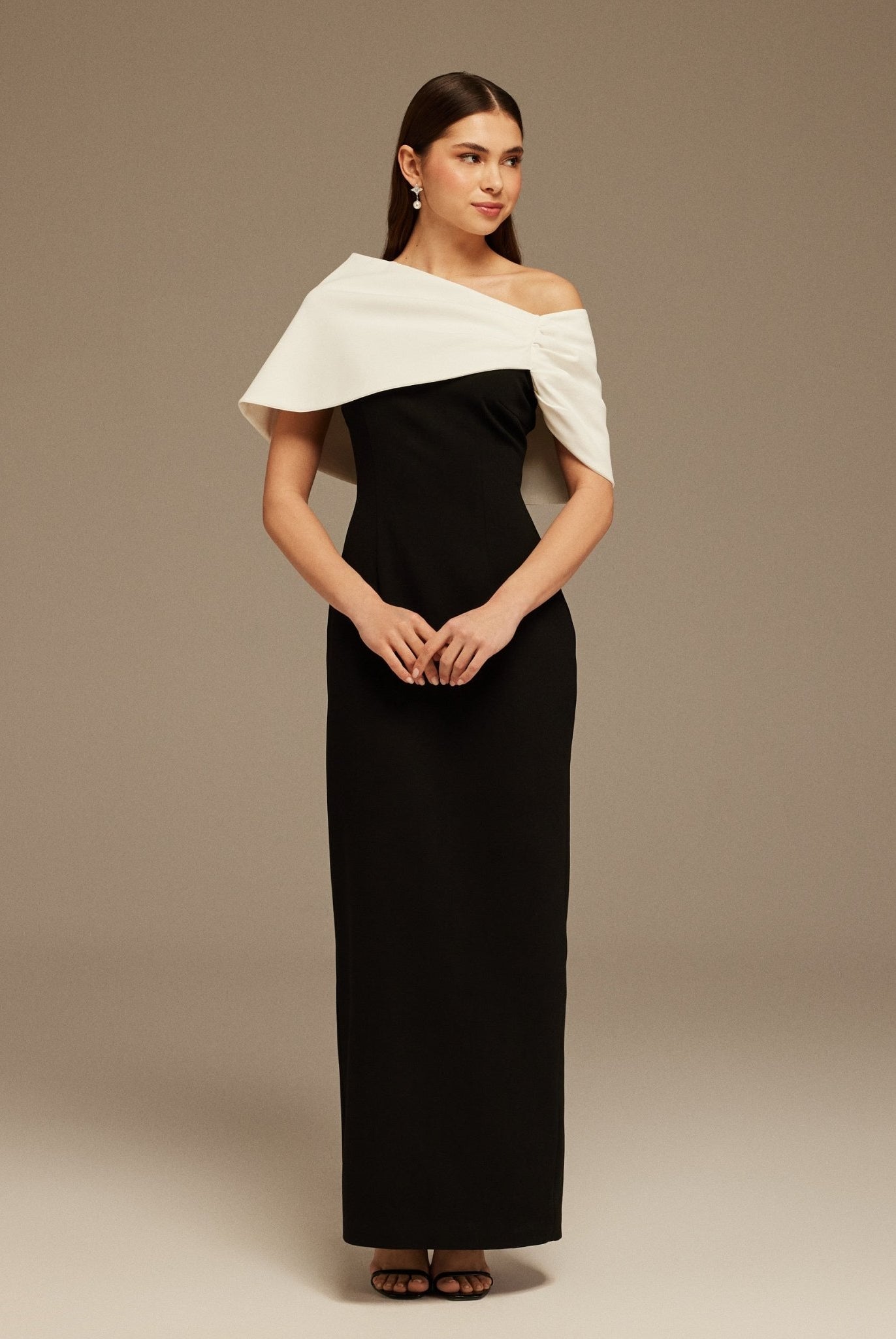 High Bare Shoulder Maxi Dress - shopaleena