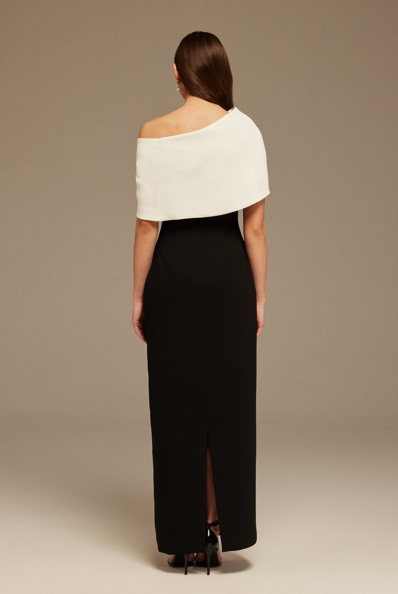 High Bare Shoulder Maxi Dress - shopaleena