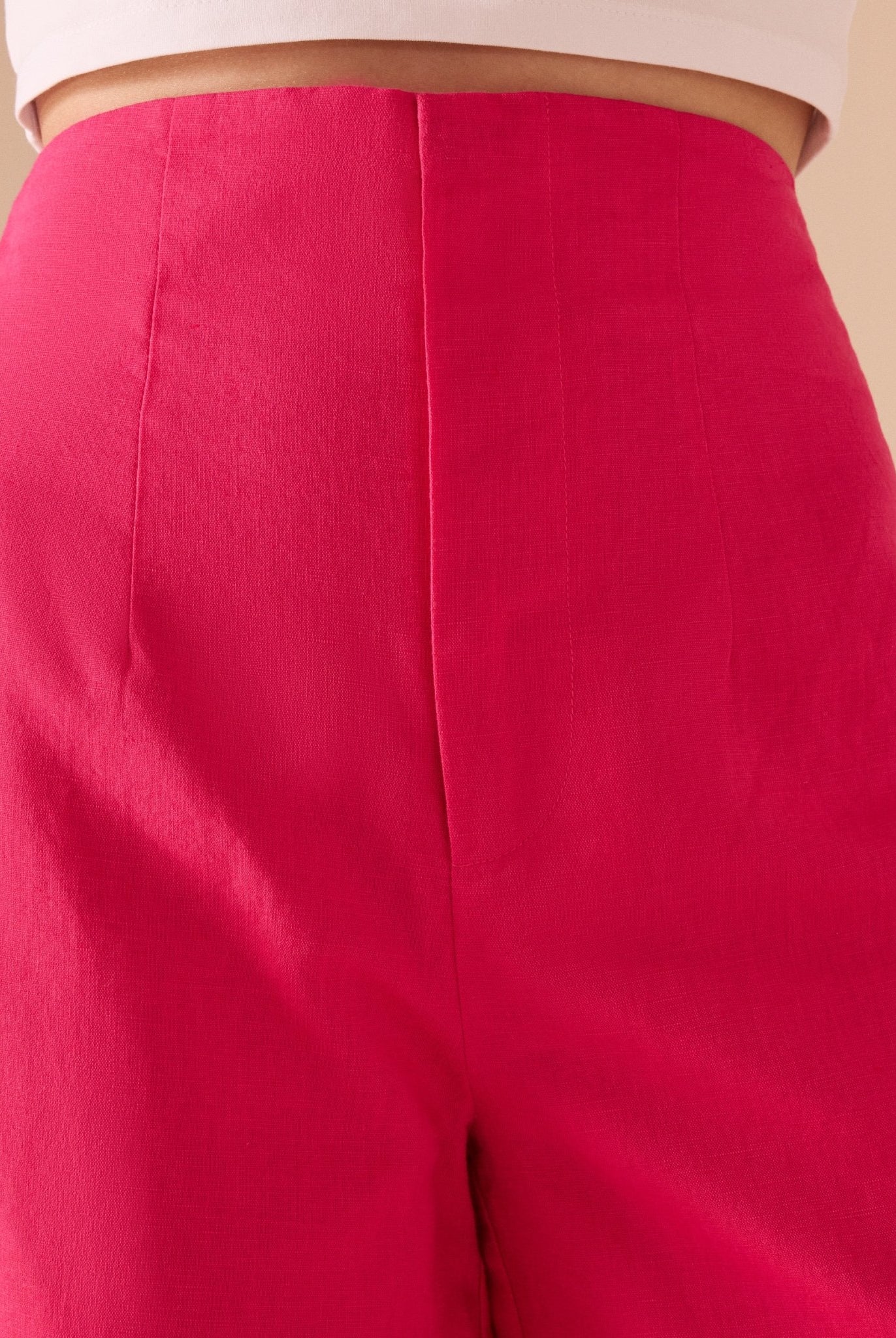 High Haist Linen Trouser - shopaleena