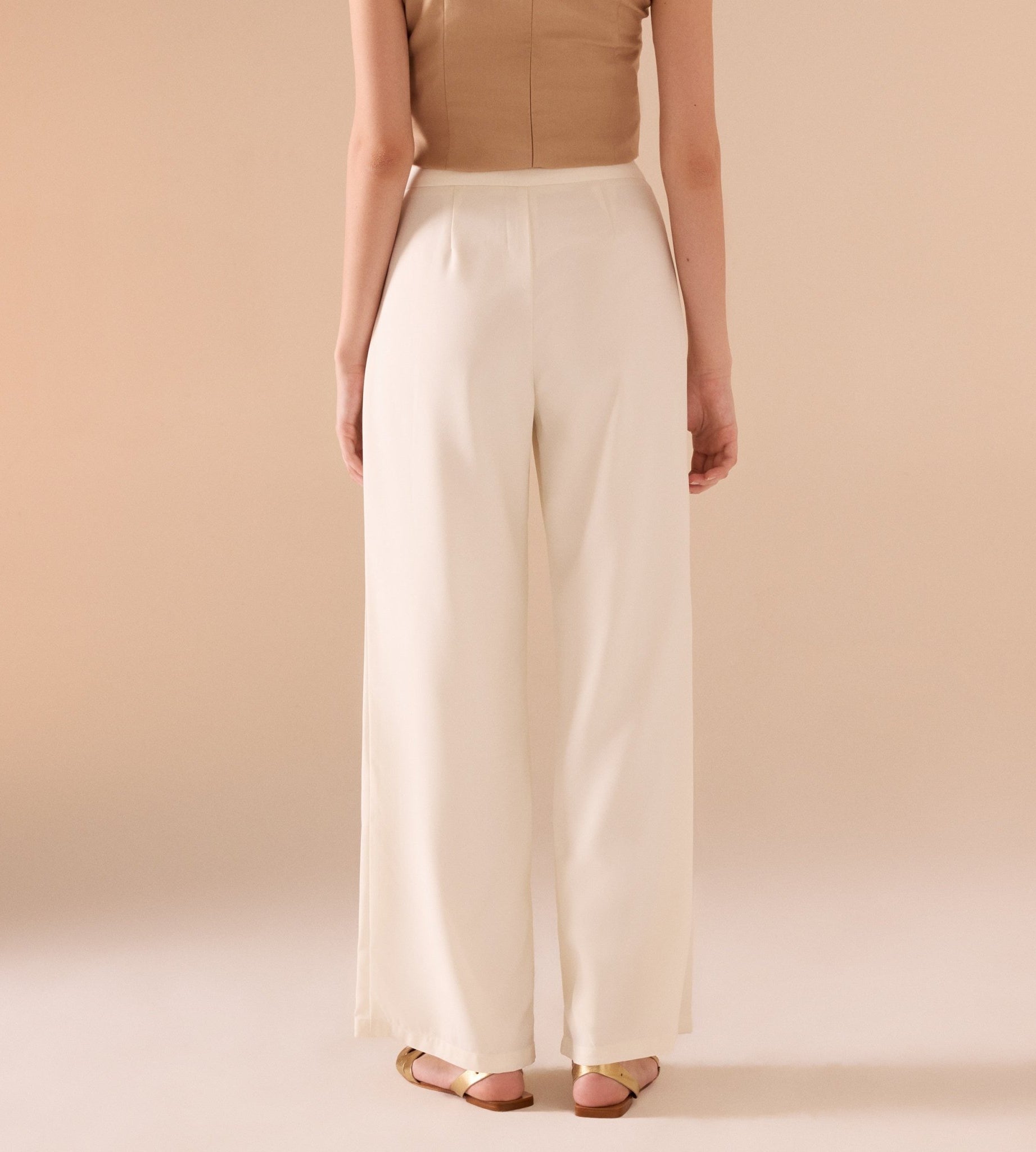 High Waist Pleated Trouser - shopaleena