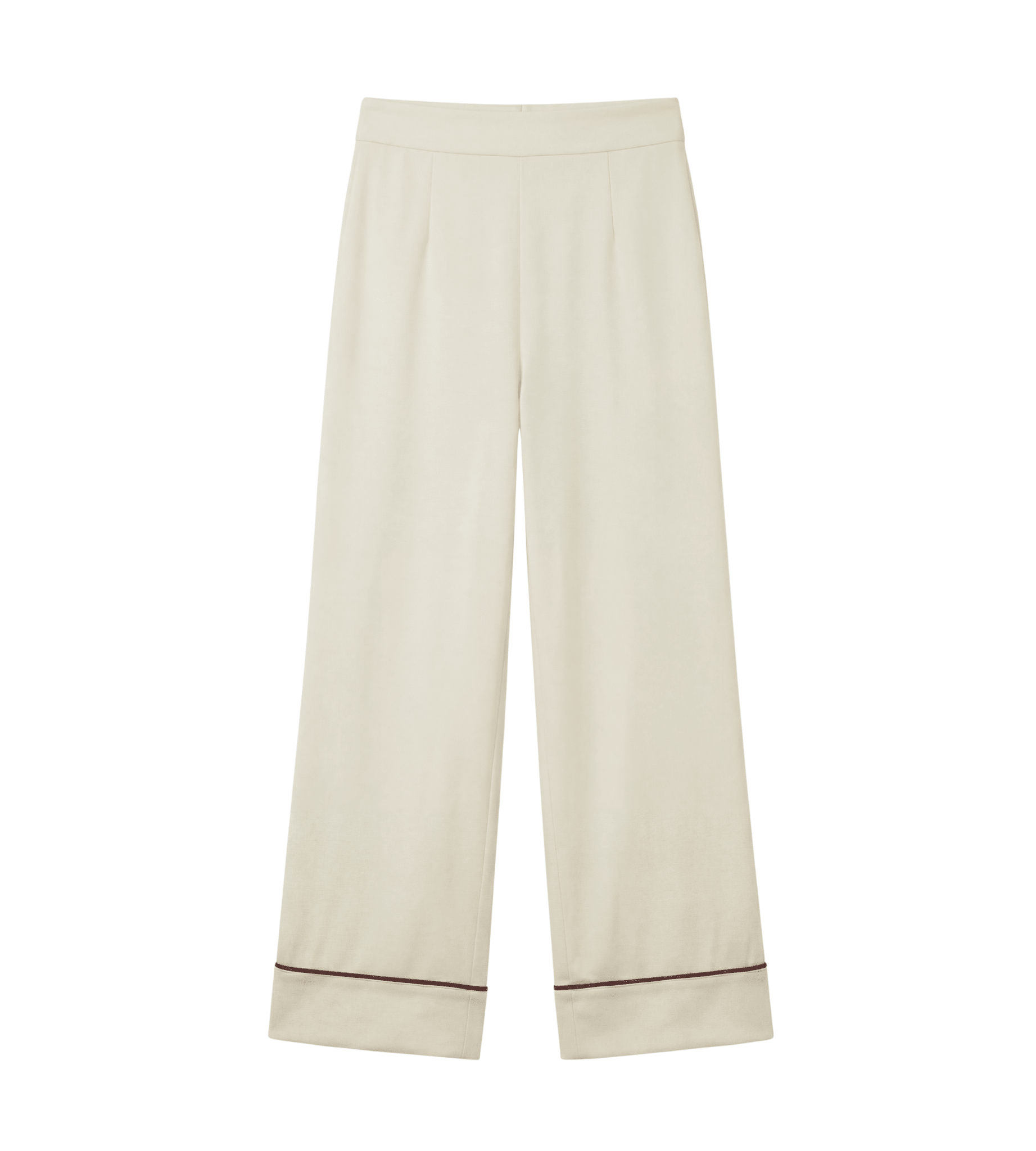 Ivory Cotton Wide Leg Pants For Kids - shopaleena