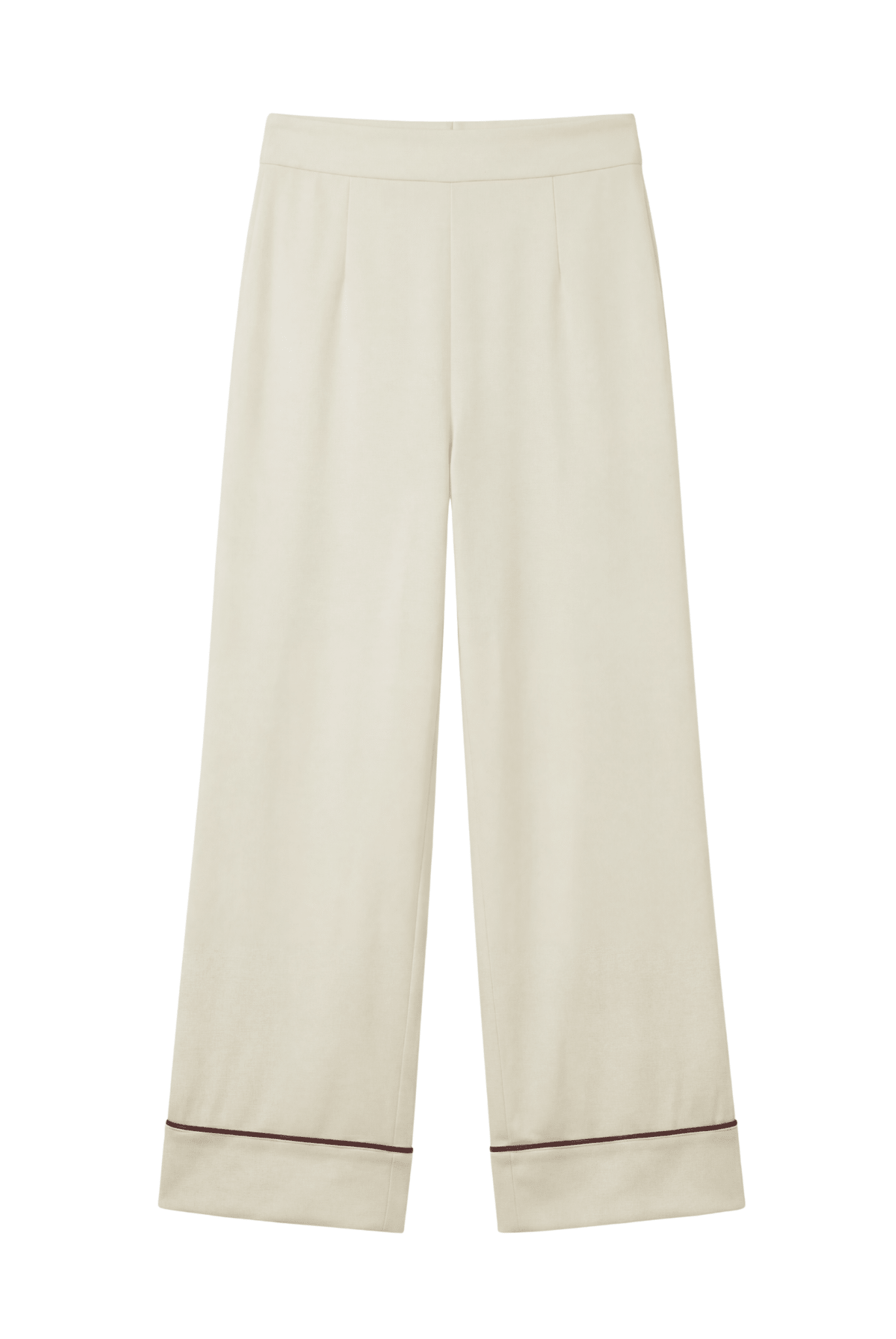 Ivory Cotton Wide Leg Pants For Kids - shopaleena