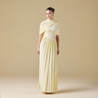 Jersey Draped Maxi Dress - shopaleena