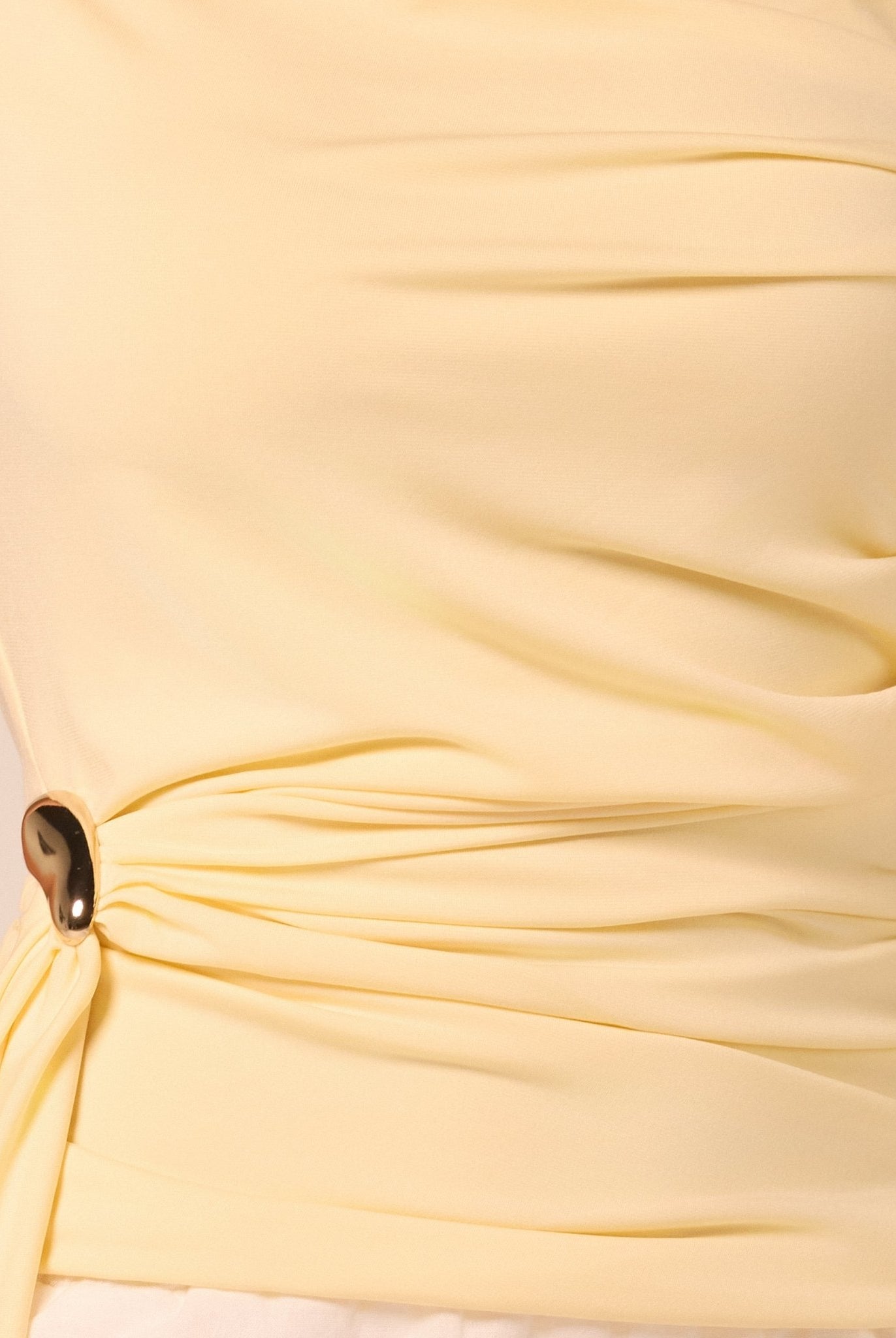 Jersey Top with Side Drape Detail - shopaleena