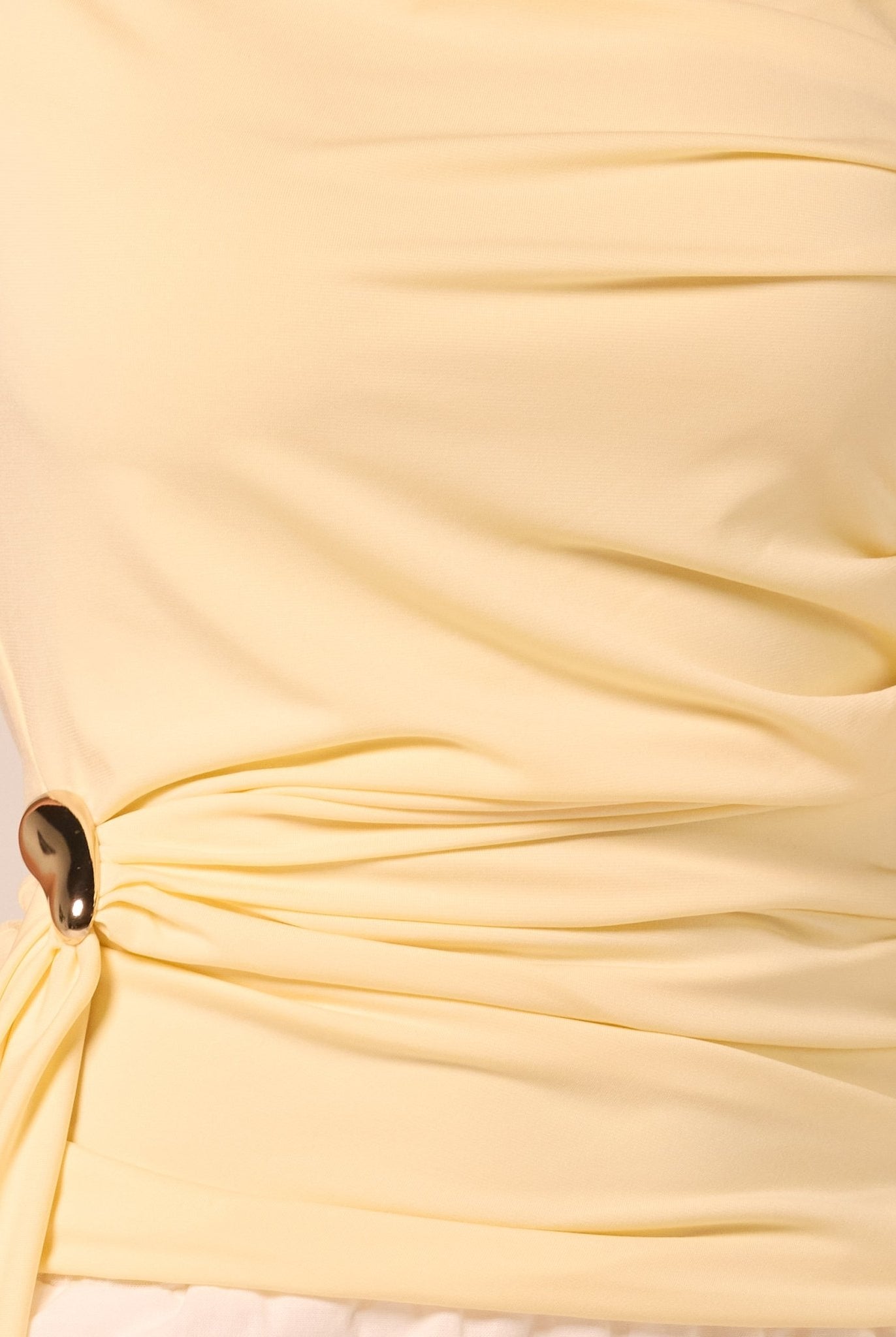 Jersey Top with Side Drape Detail - shopaleena