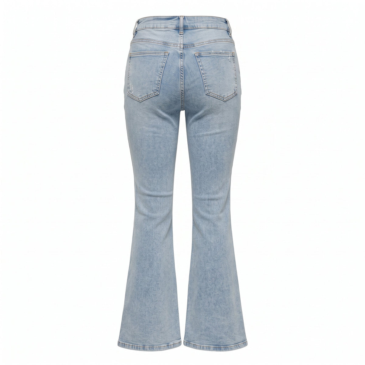 Light Blue Flare Jeans - shopaleena