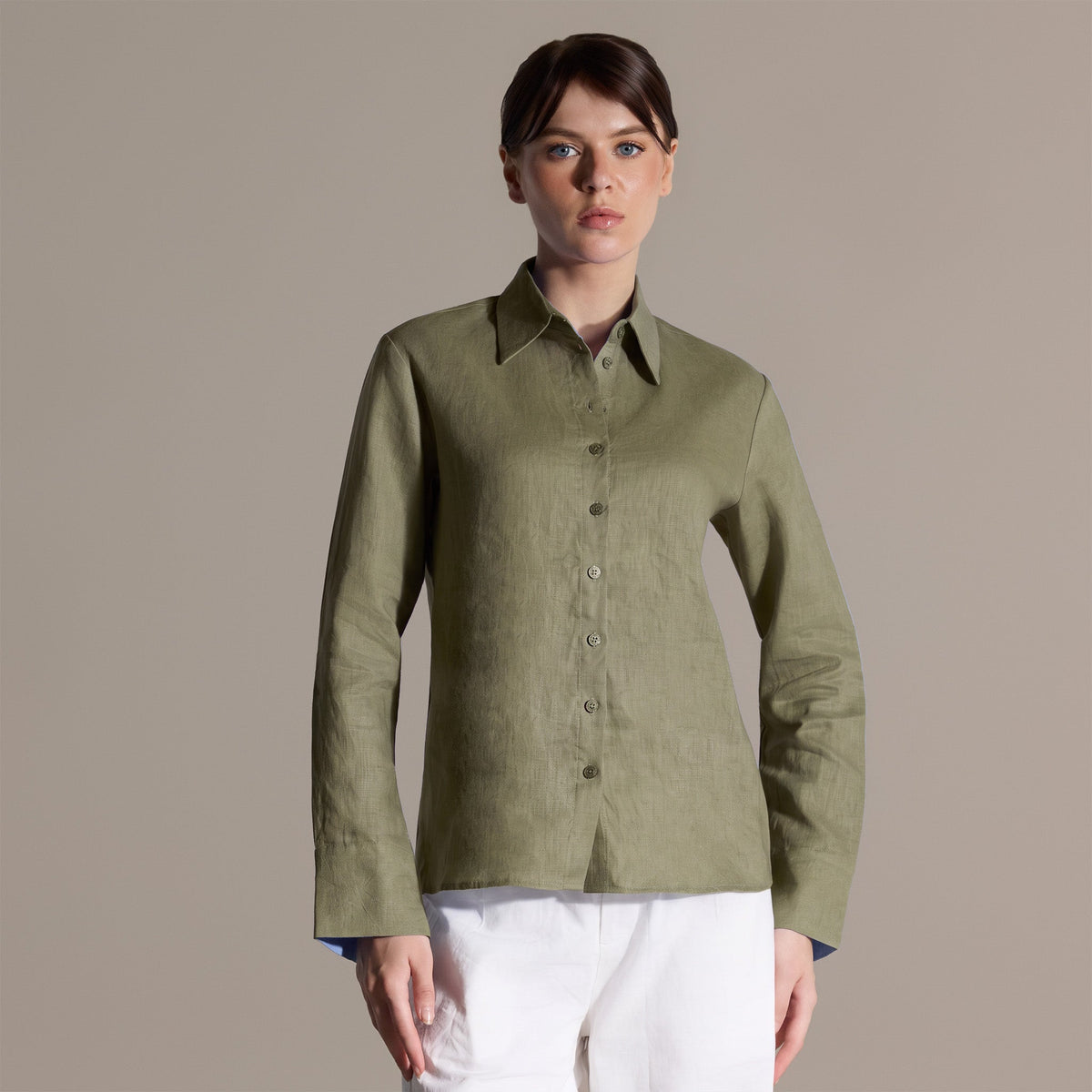 Linen Classic Shirt - shopaleena