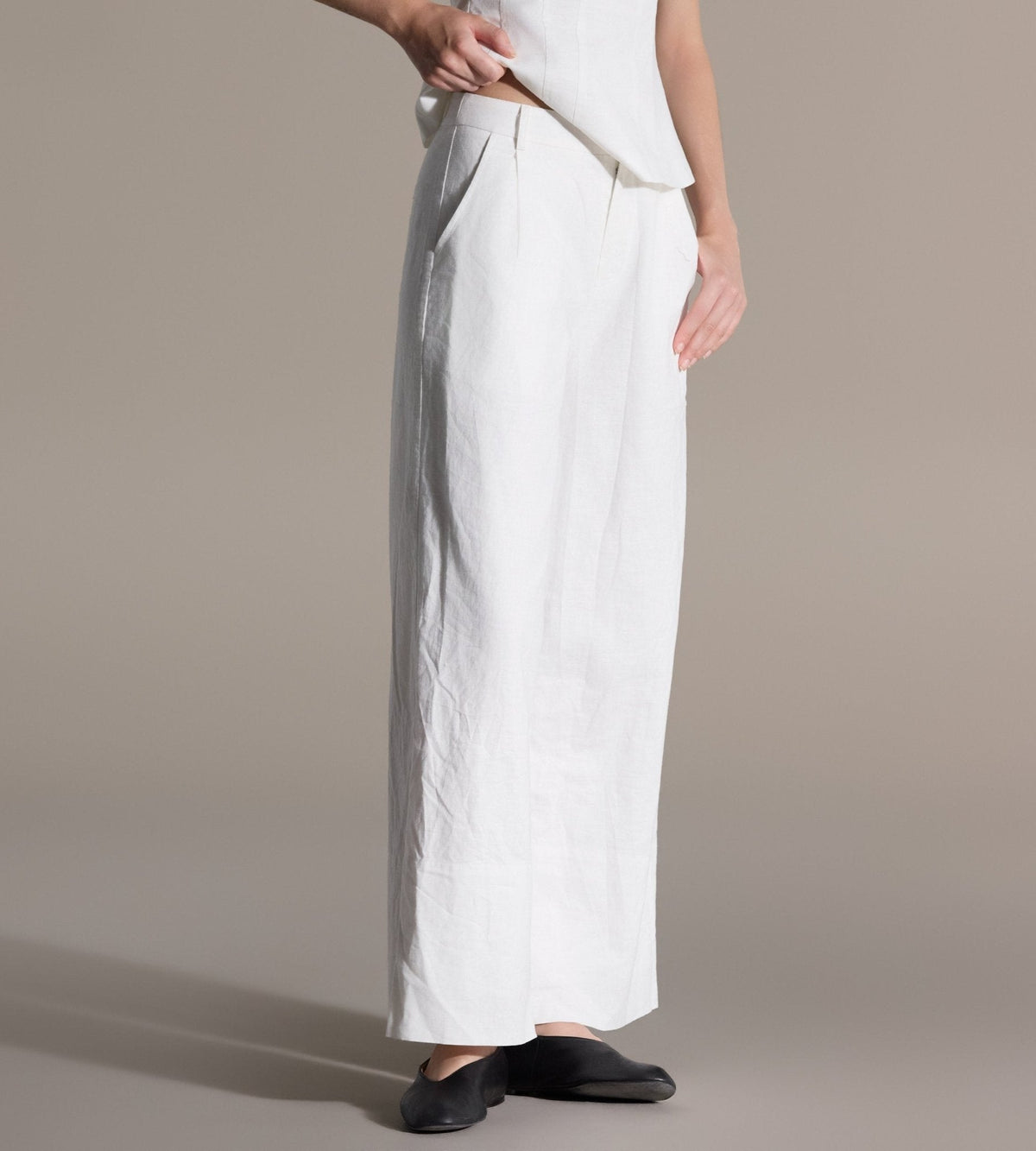 Linen Straight Leg Pants - shopaleena