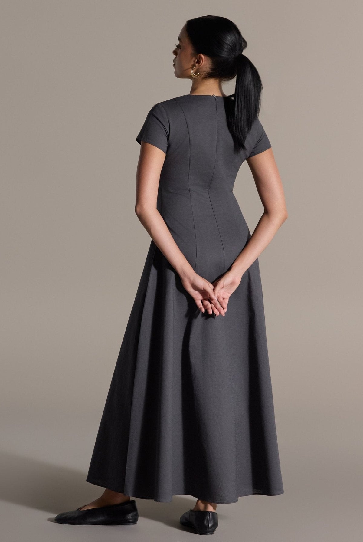Linen Under Abaya Dress - shopaleena