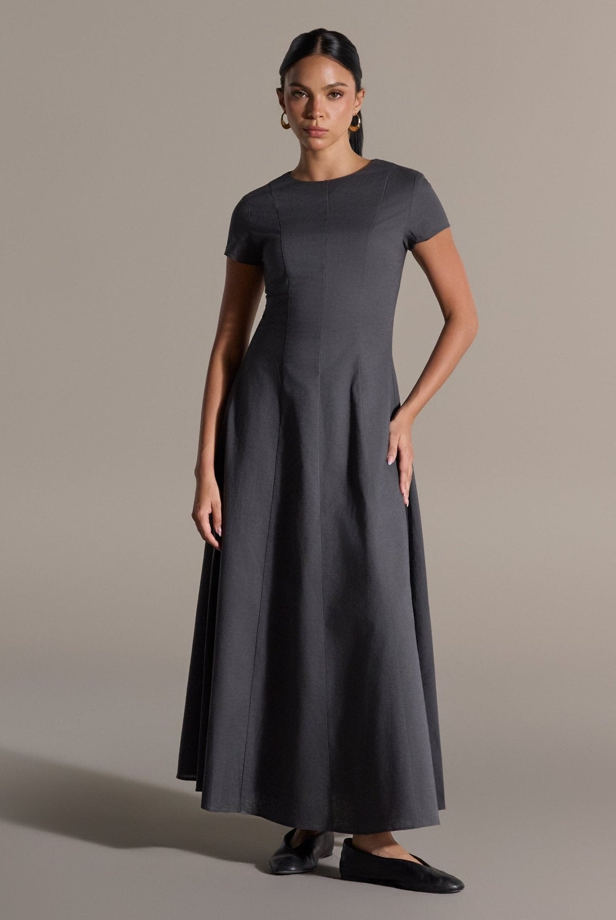 Linen Under Abaya Dress - shopaleena