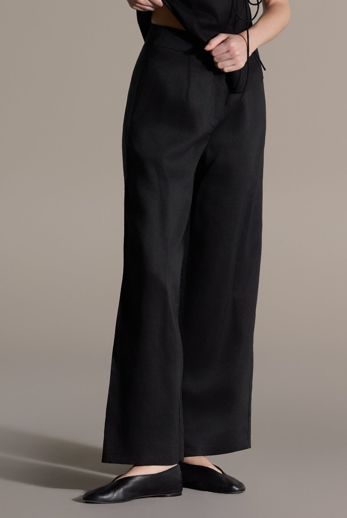 Linen Wide Leg Pants - shopaleena