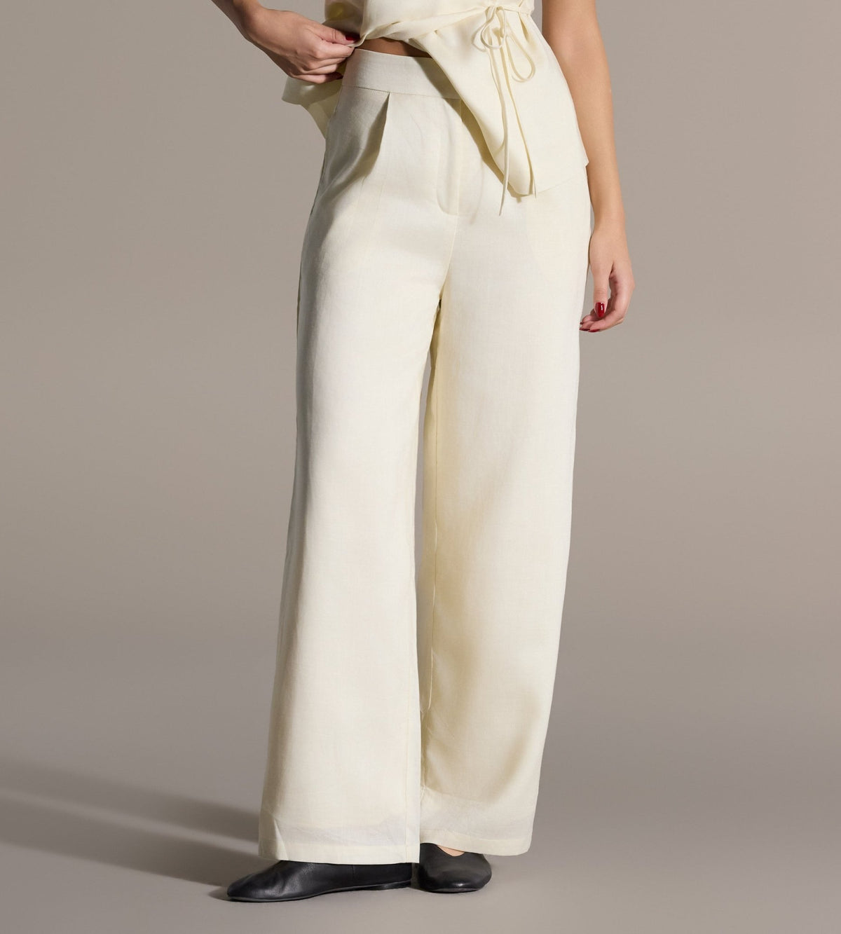 Linen Wide Leg Pants - shopaleena