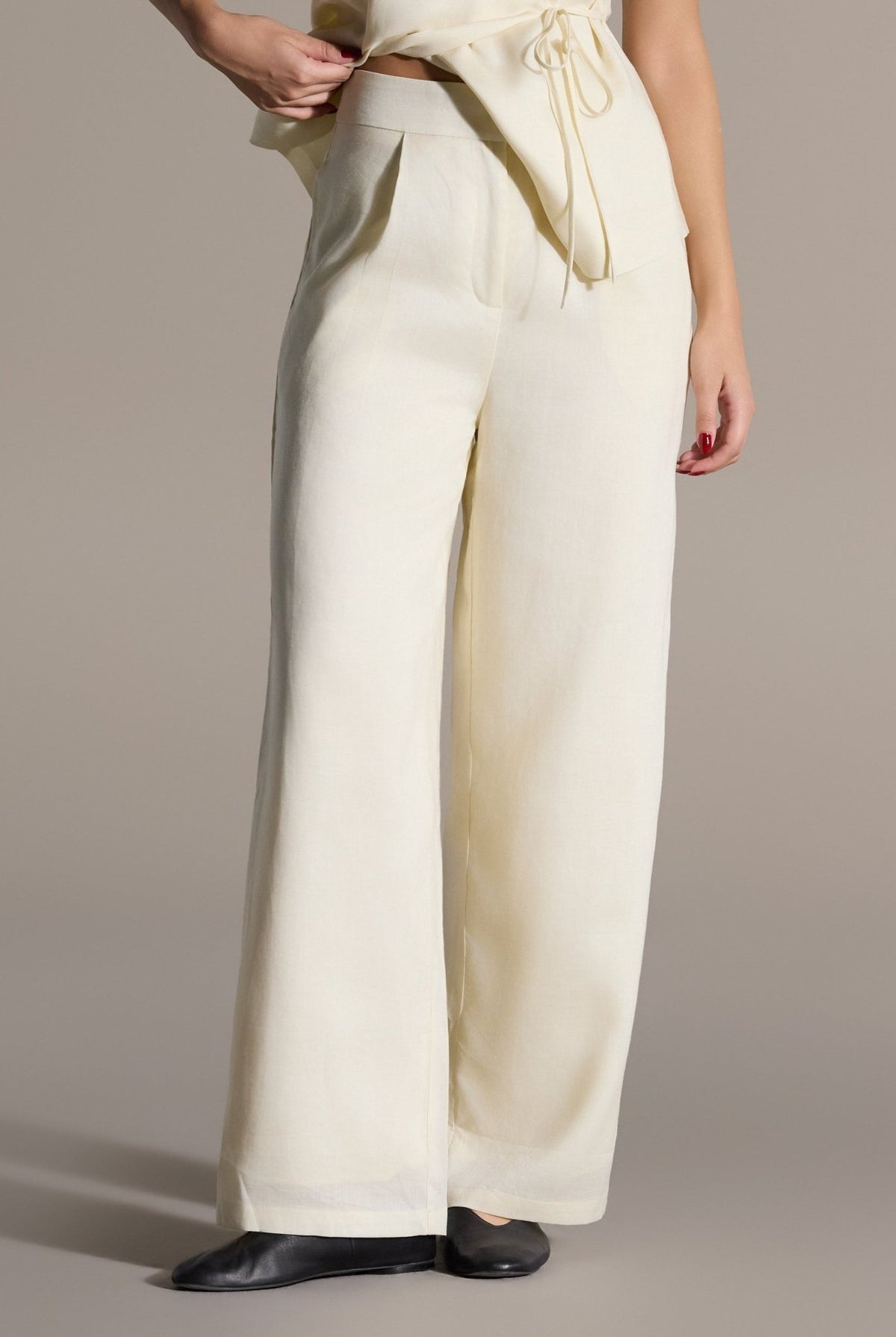 Linen Wide Leg Pants - shopaleena