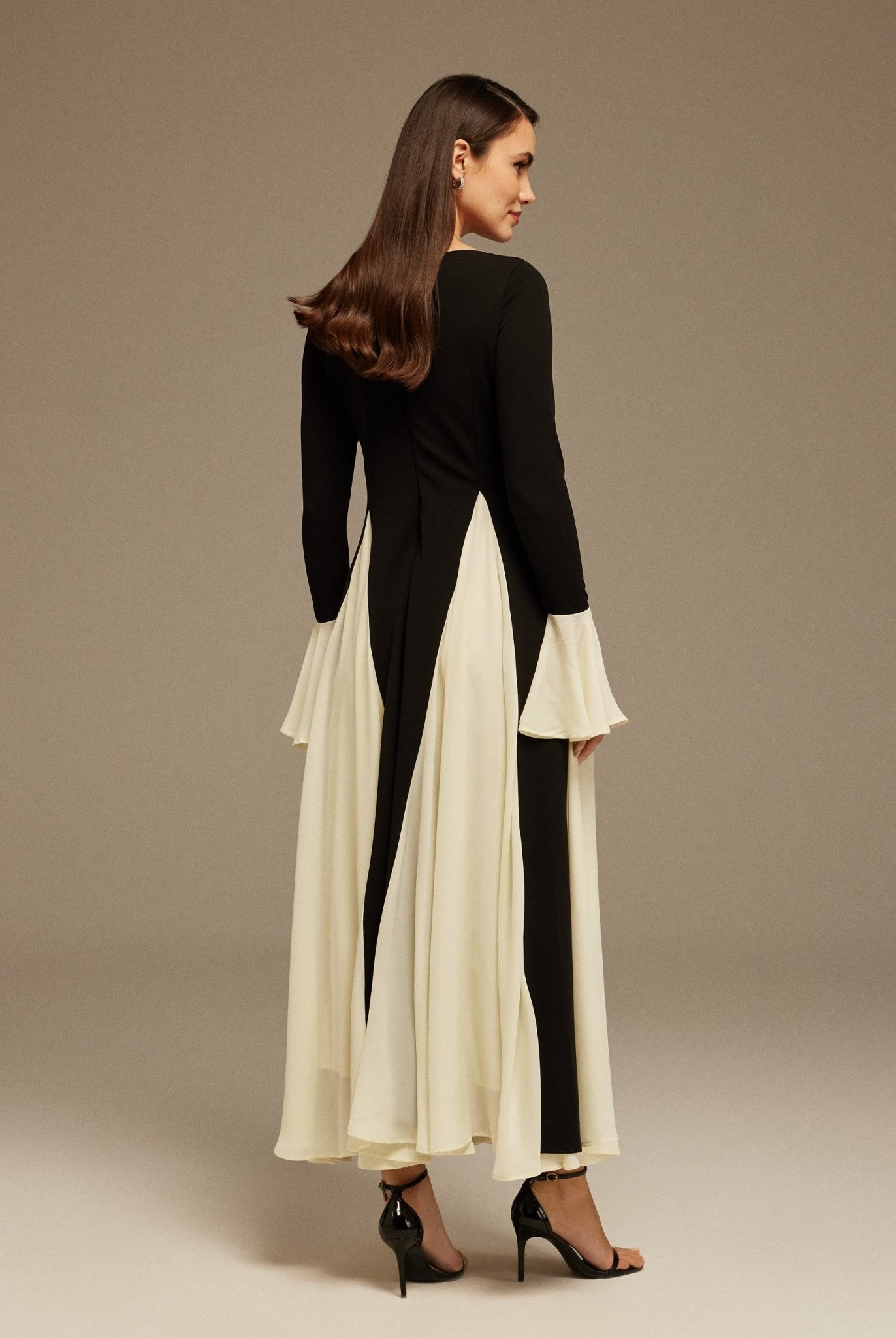 Long Sleeve A - Line Maxi Dress - shopaleena