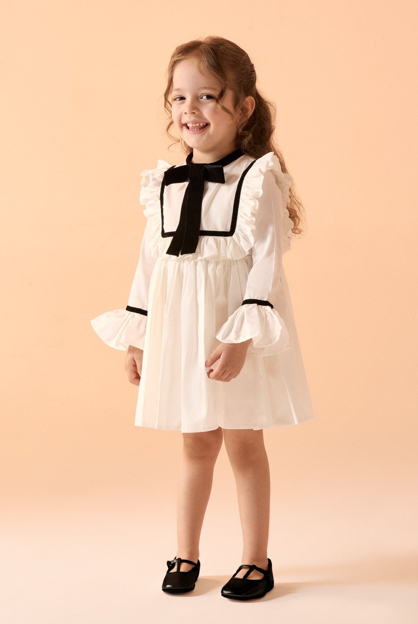 Long Sleeve Cotton Dress - shopaleena