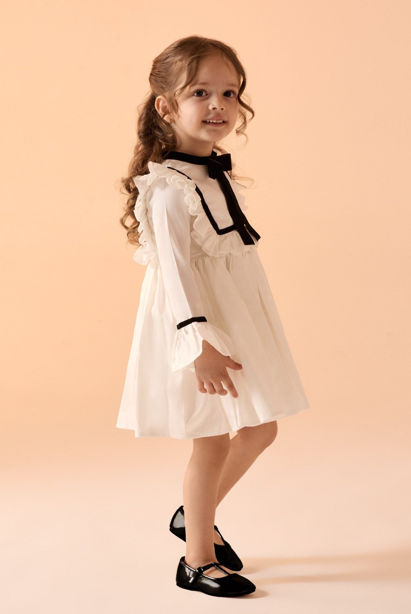 Long Sleeve Cotton Dress - shopaleena