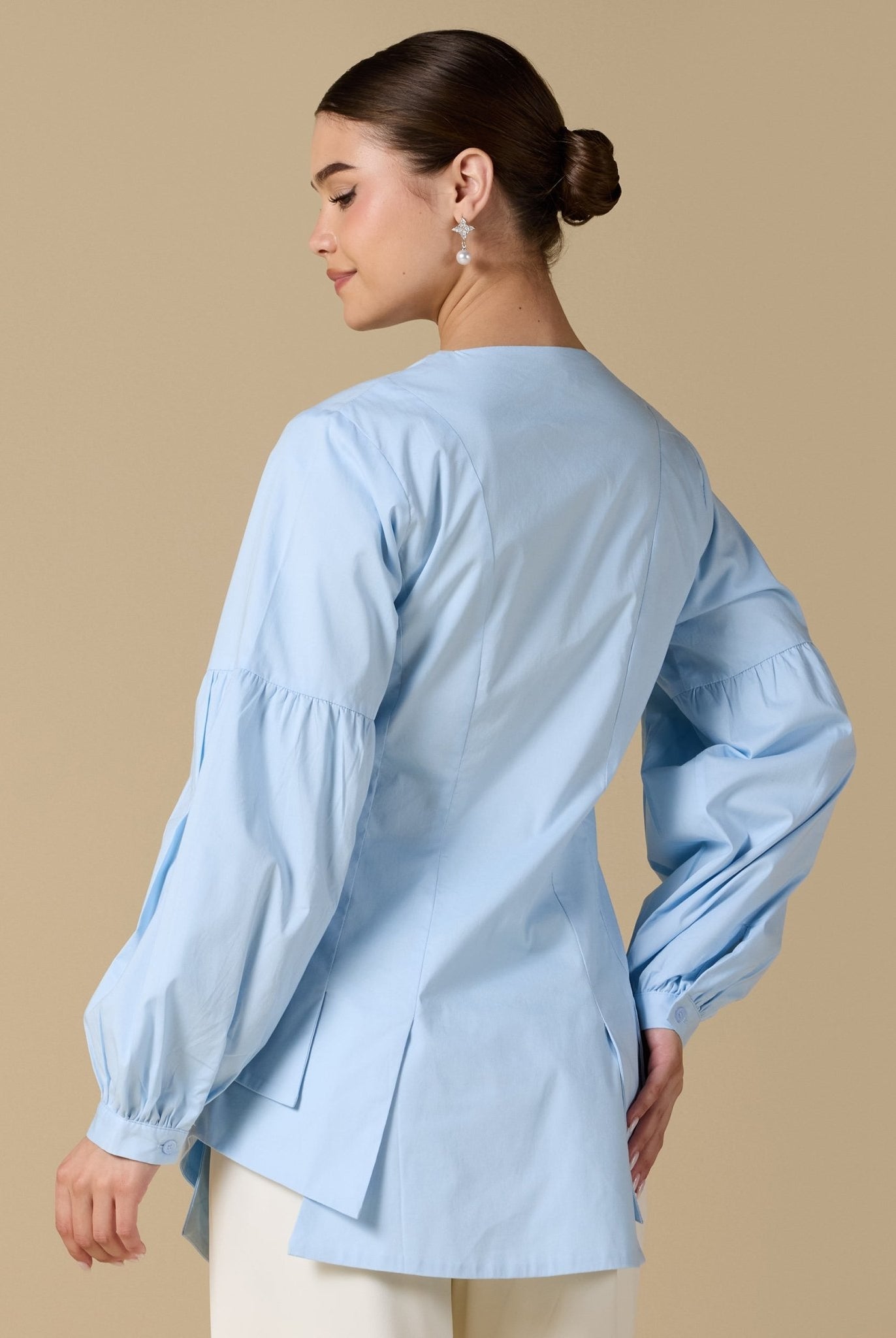 Long sleeve ruffled shirt - shopaleena