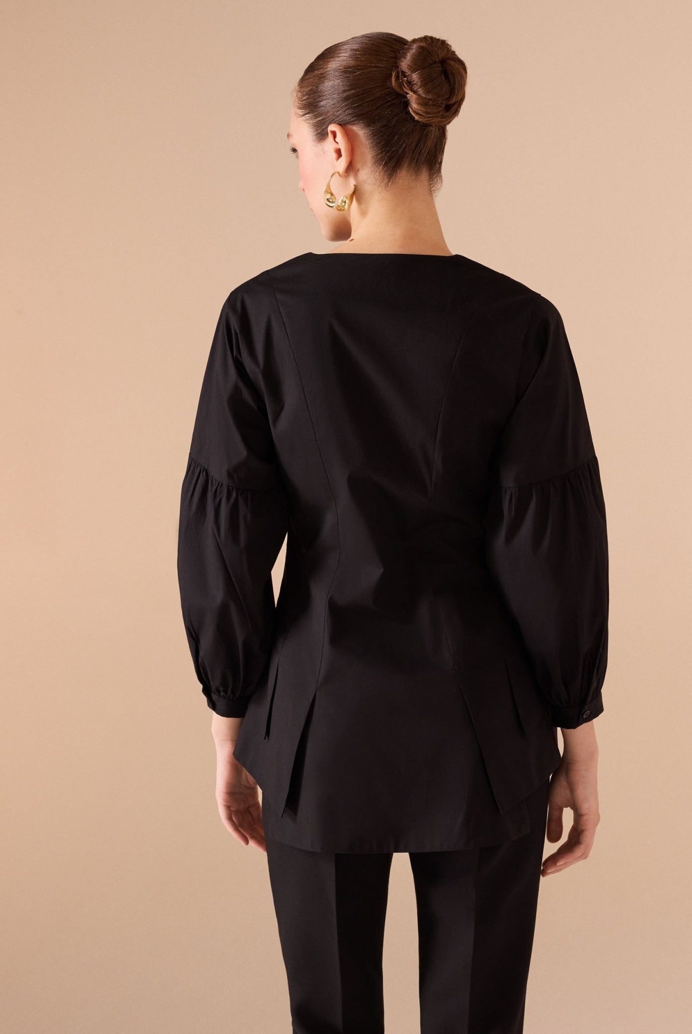 Long Sleeve Ruffled Shirt - shopaleena