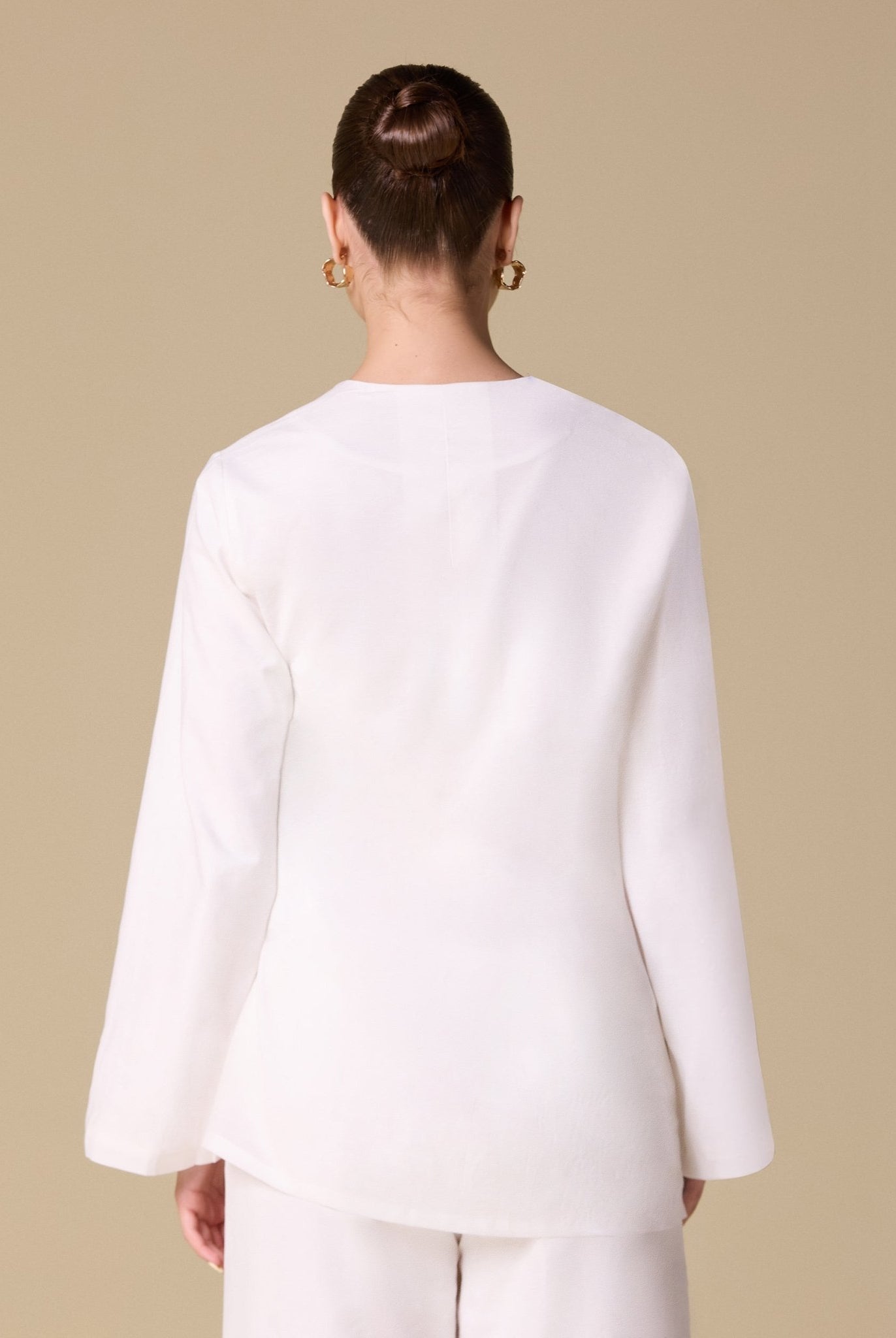 Long sleeves Wrapped Top - shopaleena