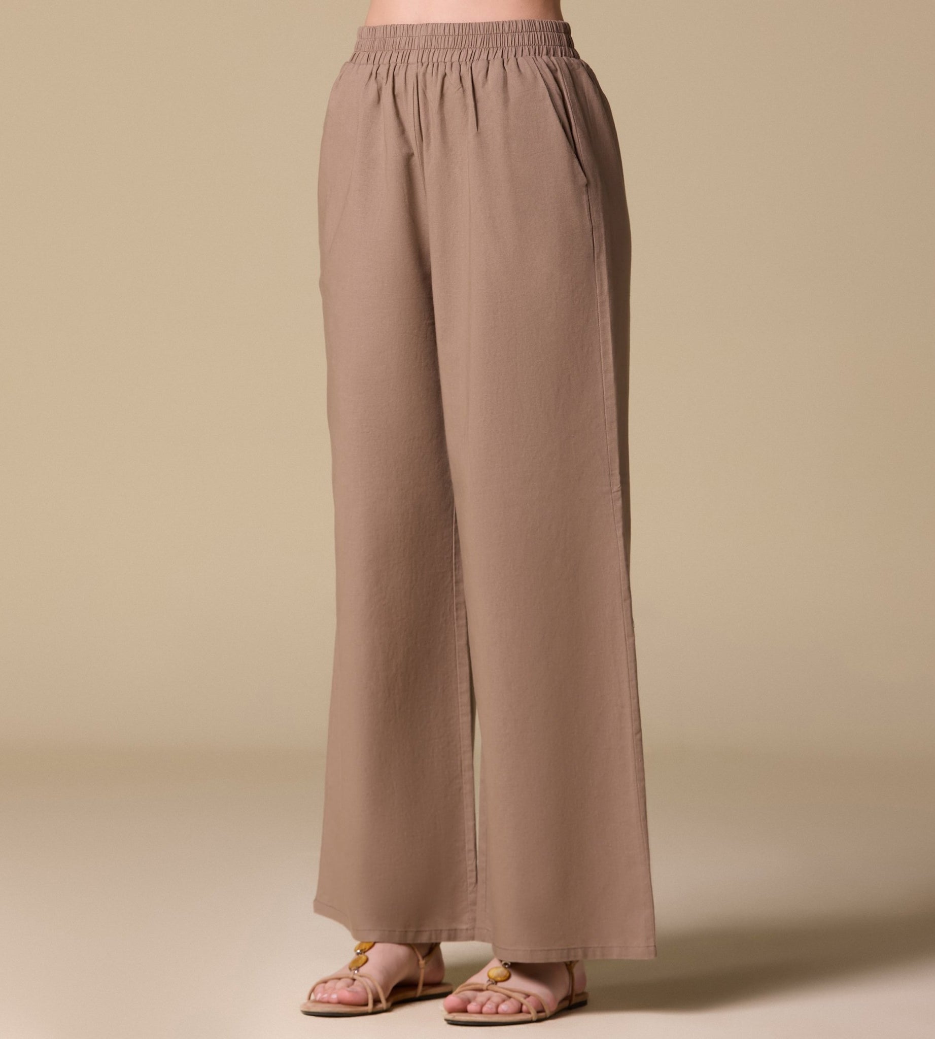 Loose Fit Drawstring Cord Cord Pants - shopaleena