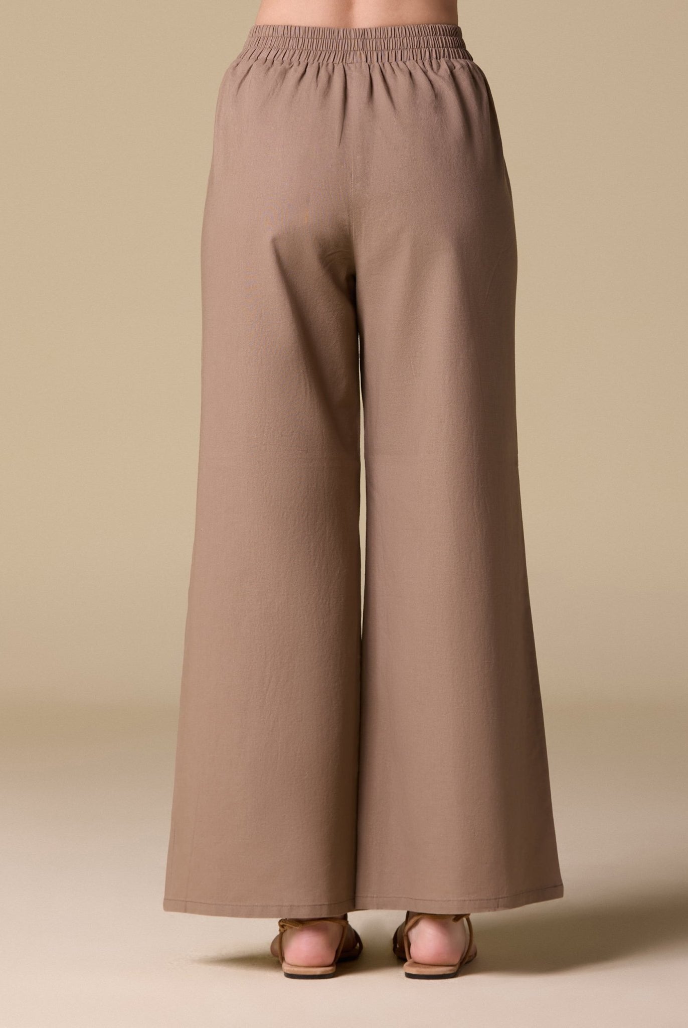 Loose Fit Drawstring Cord Cord Pants - shopaleena