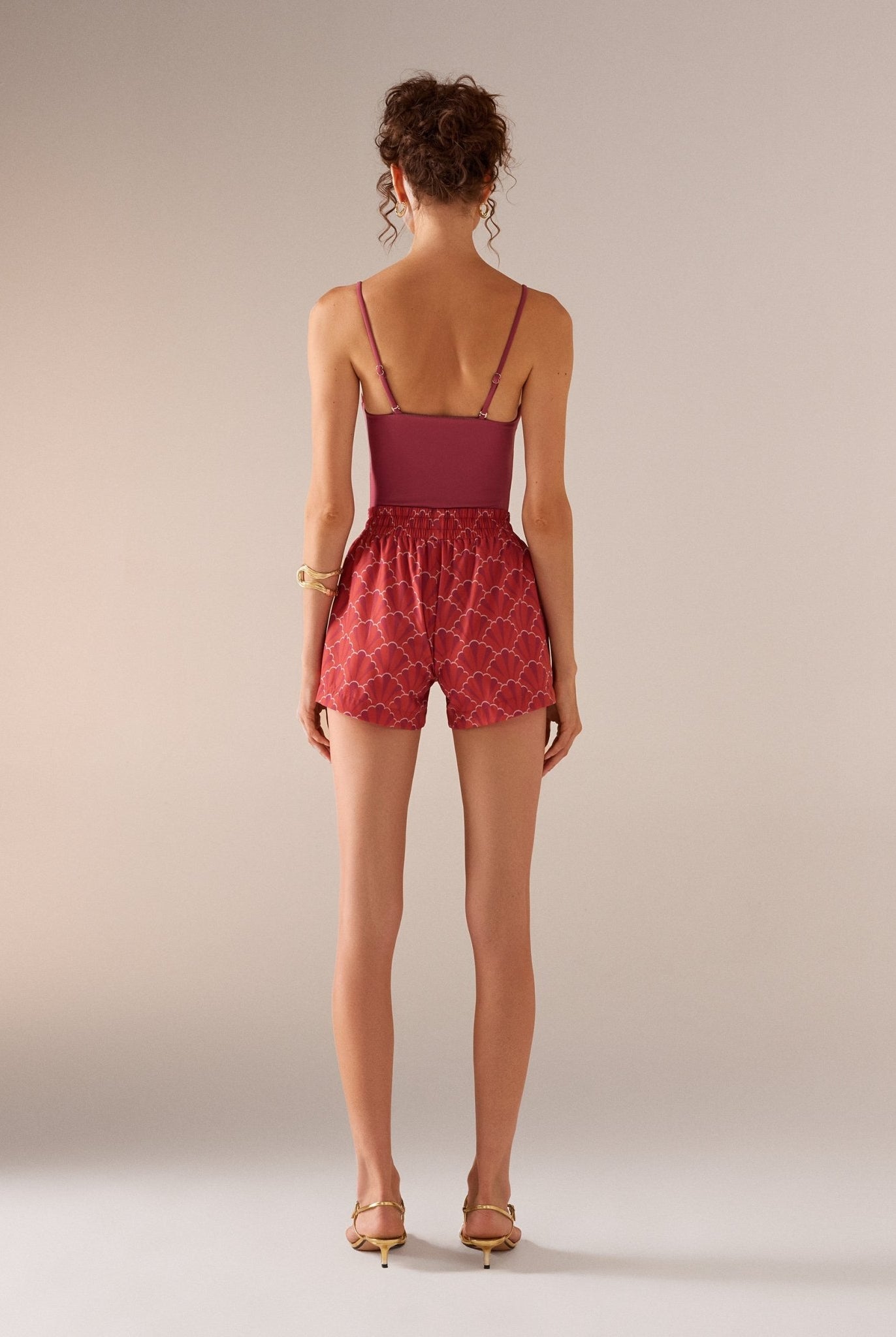 One Piece Pink Swimsuit - shopaleena