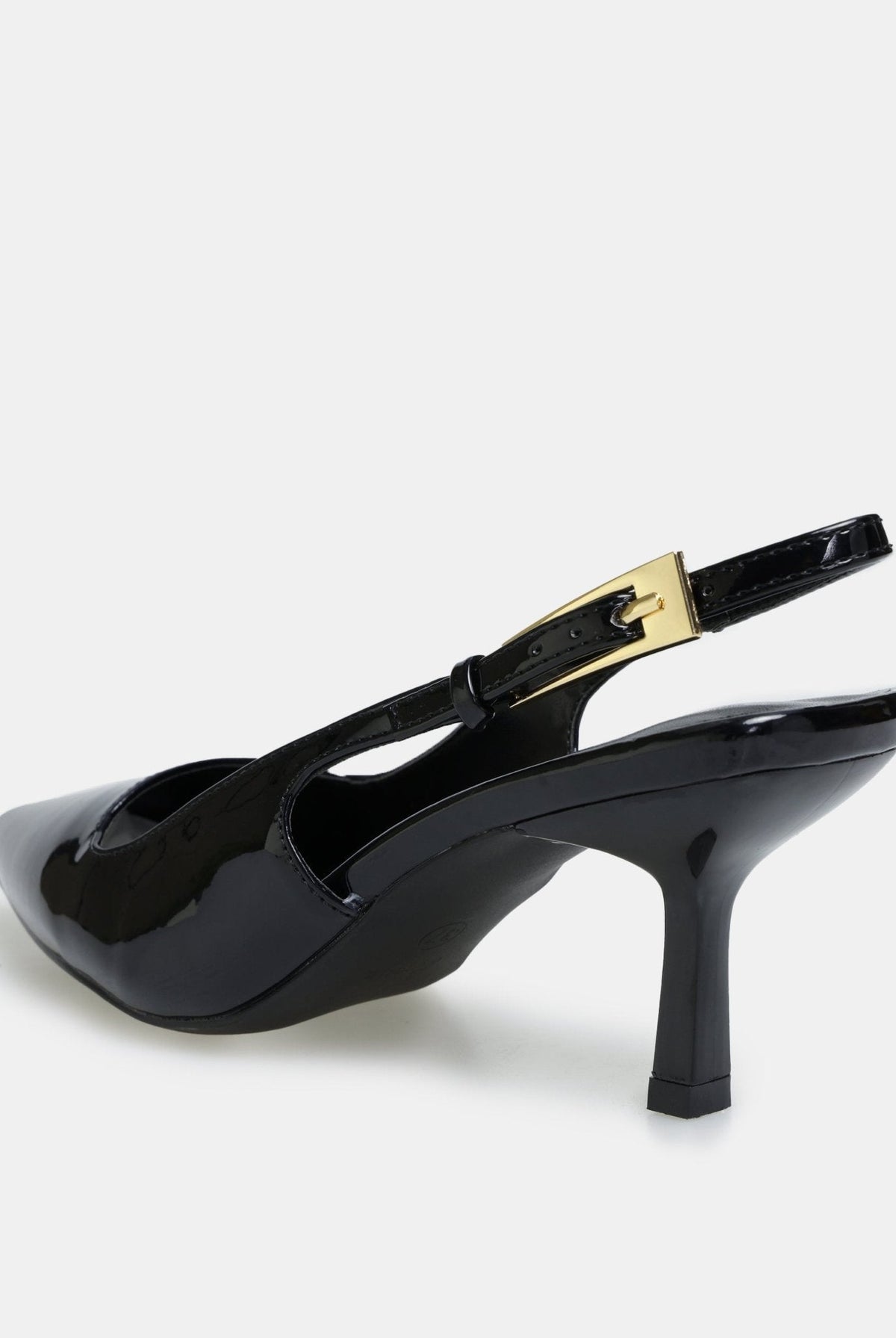 Patent Slingback Heels - shopaleena
