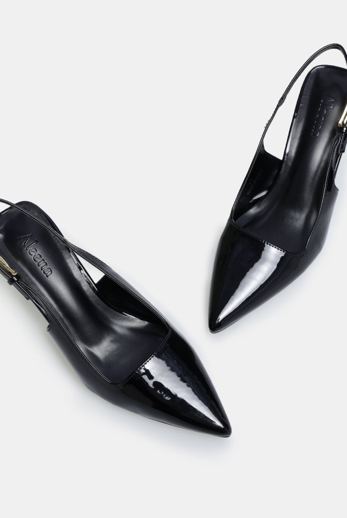 Patent Slingback Heels - shopaleena