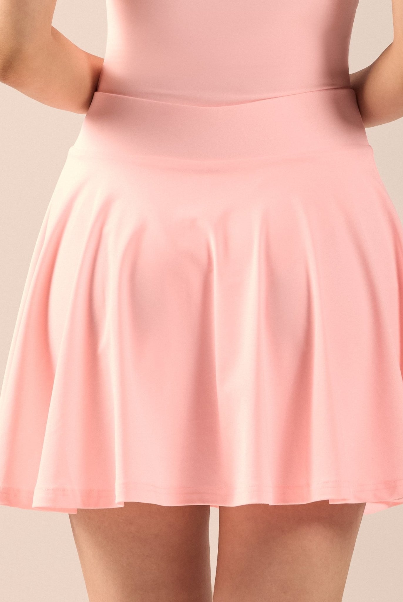 Pink A-line swim skirt - shopaleena