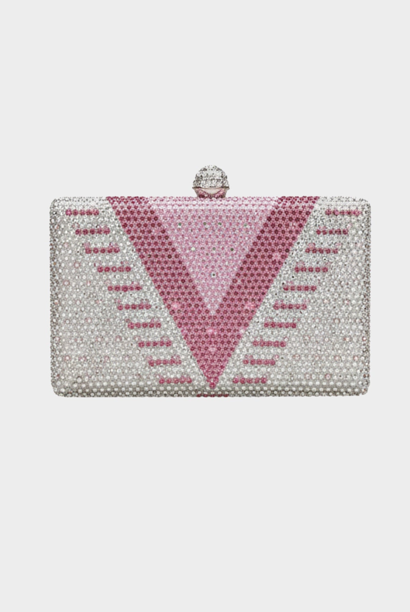 Pink Gradient Crystal Clutch - shopaleena