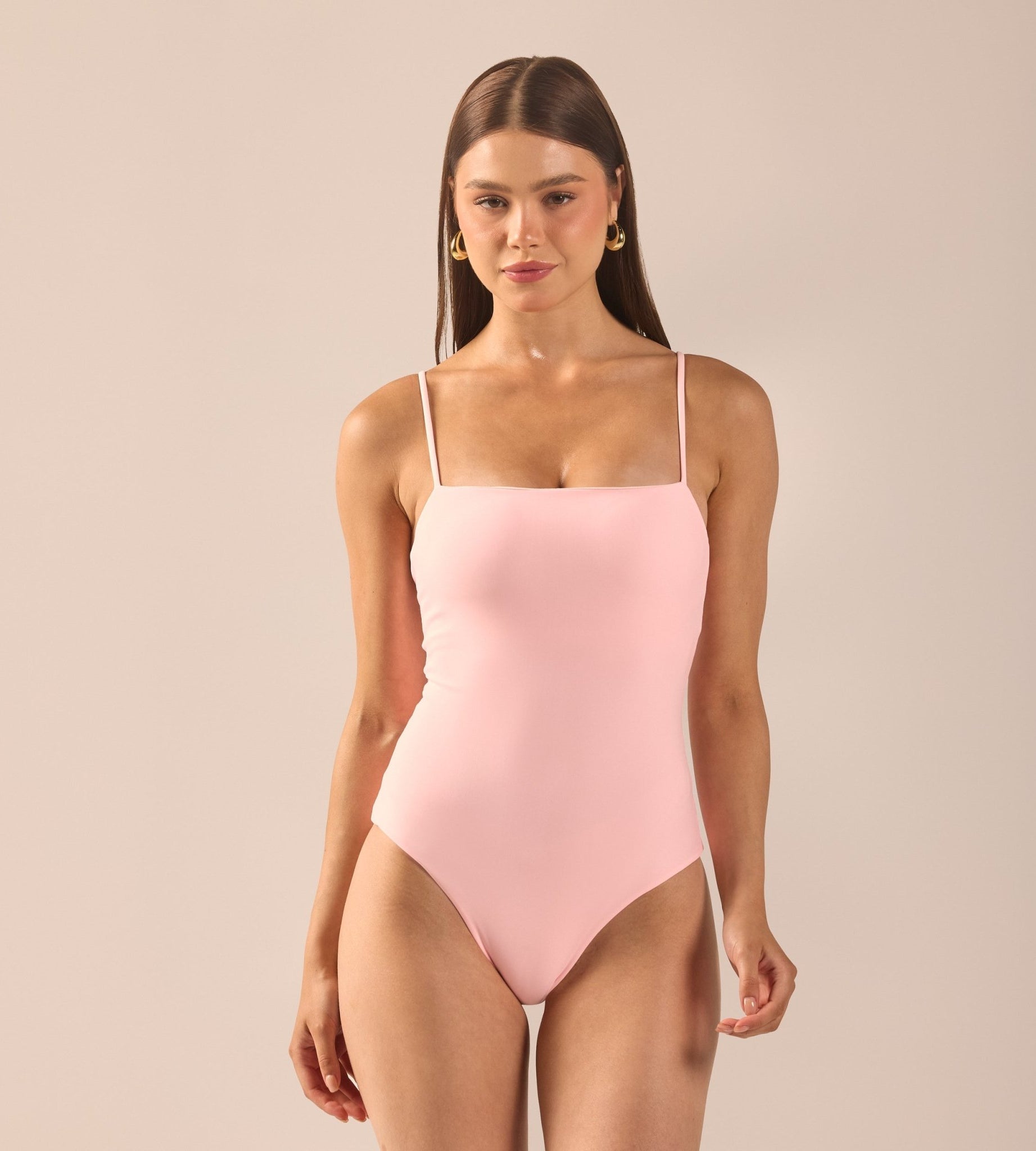 Pink One Piece Swimsuit - shopaleena