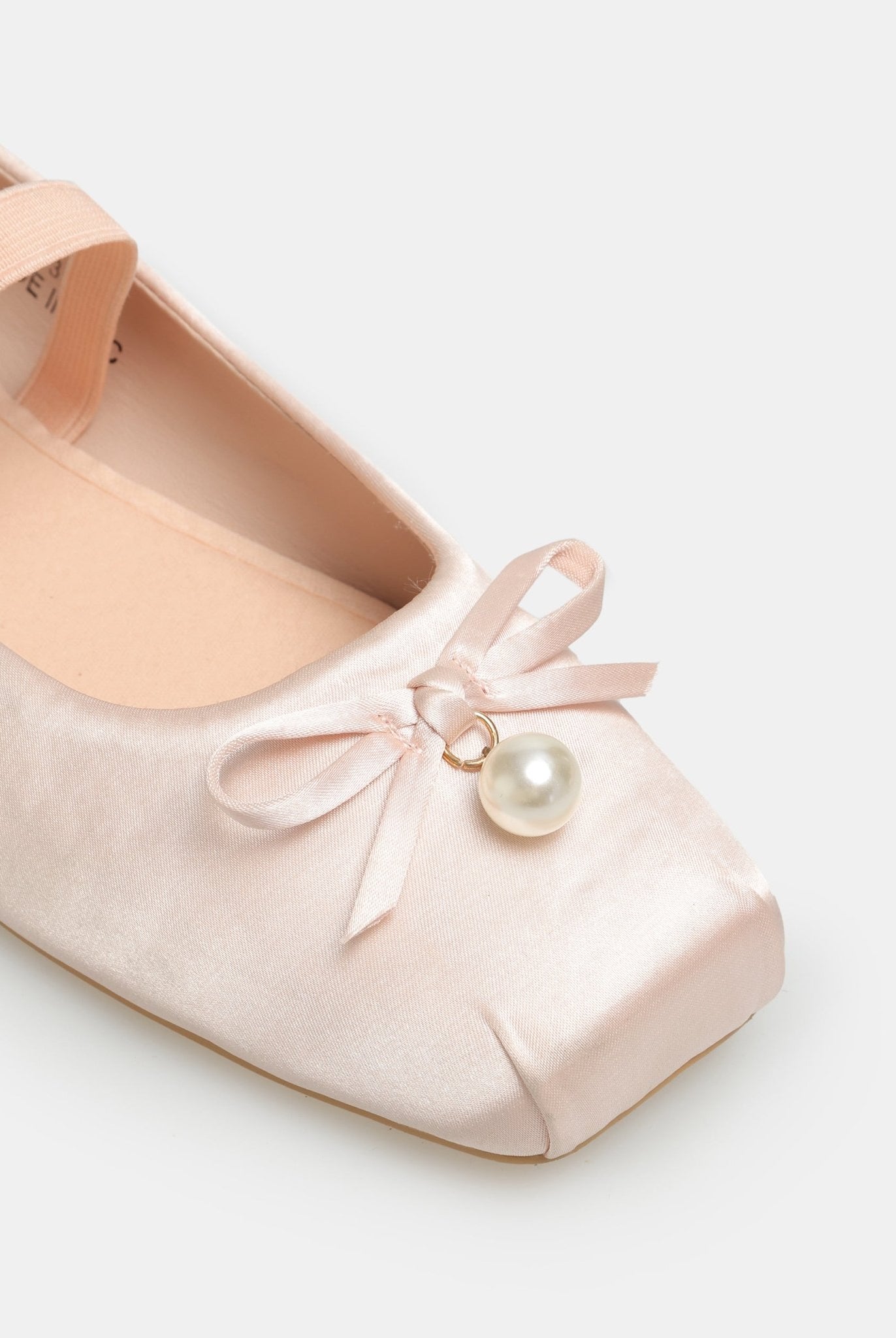 Pink Satin Bow Ballet Flats - shopaleena