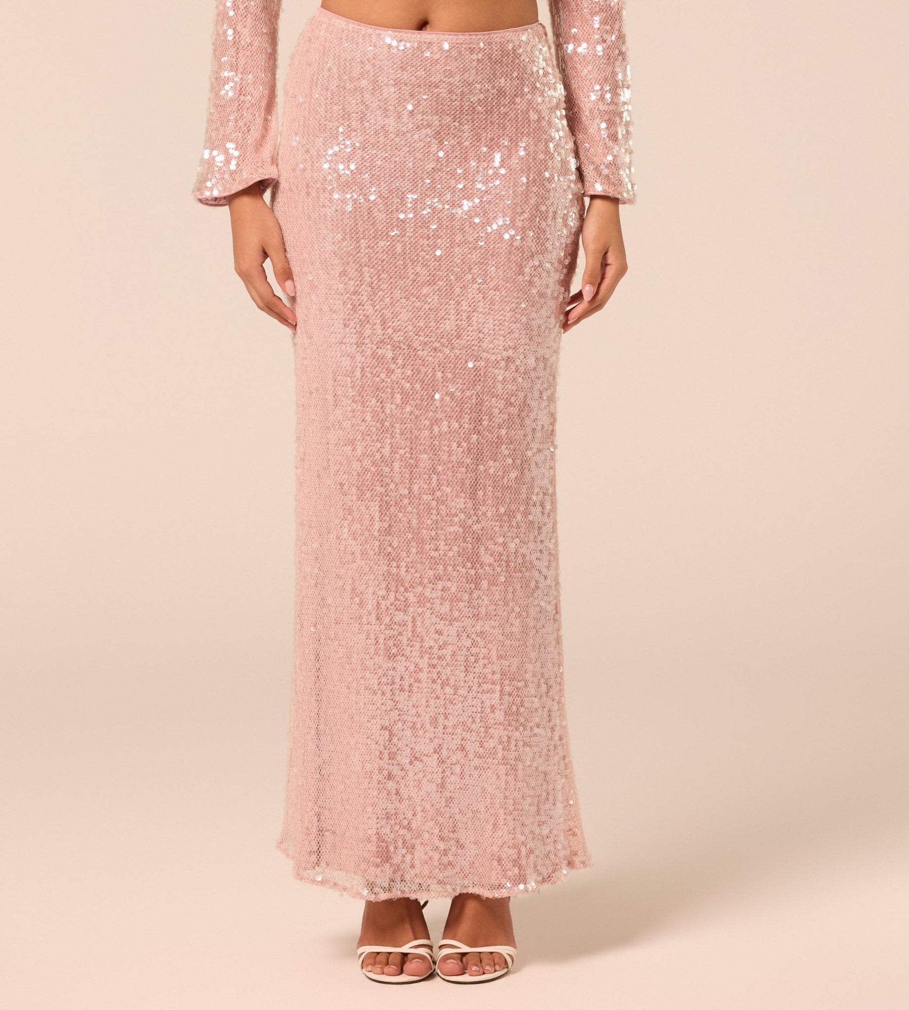 Pink Sequin Mermaid Skirt - shopaleena
