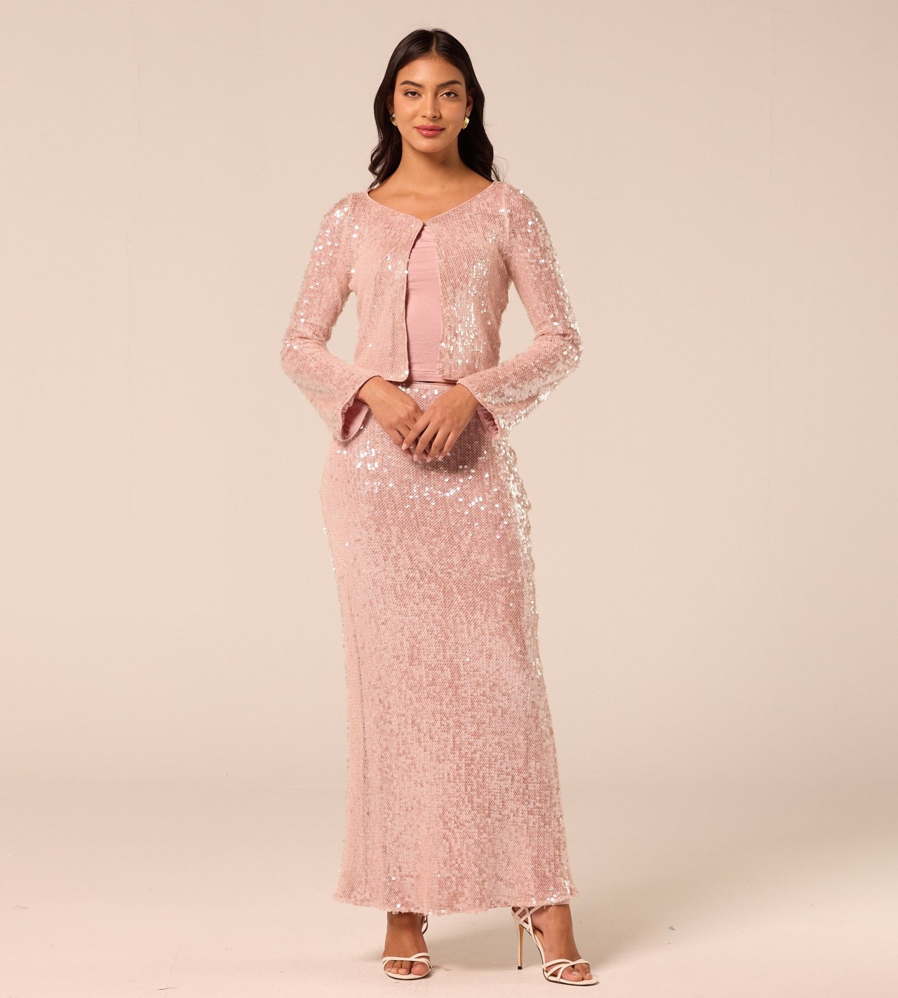 Pink Sequin Mermaid Skirt - shopaleena
