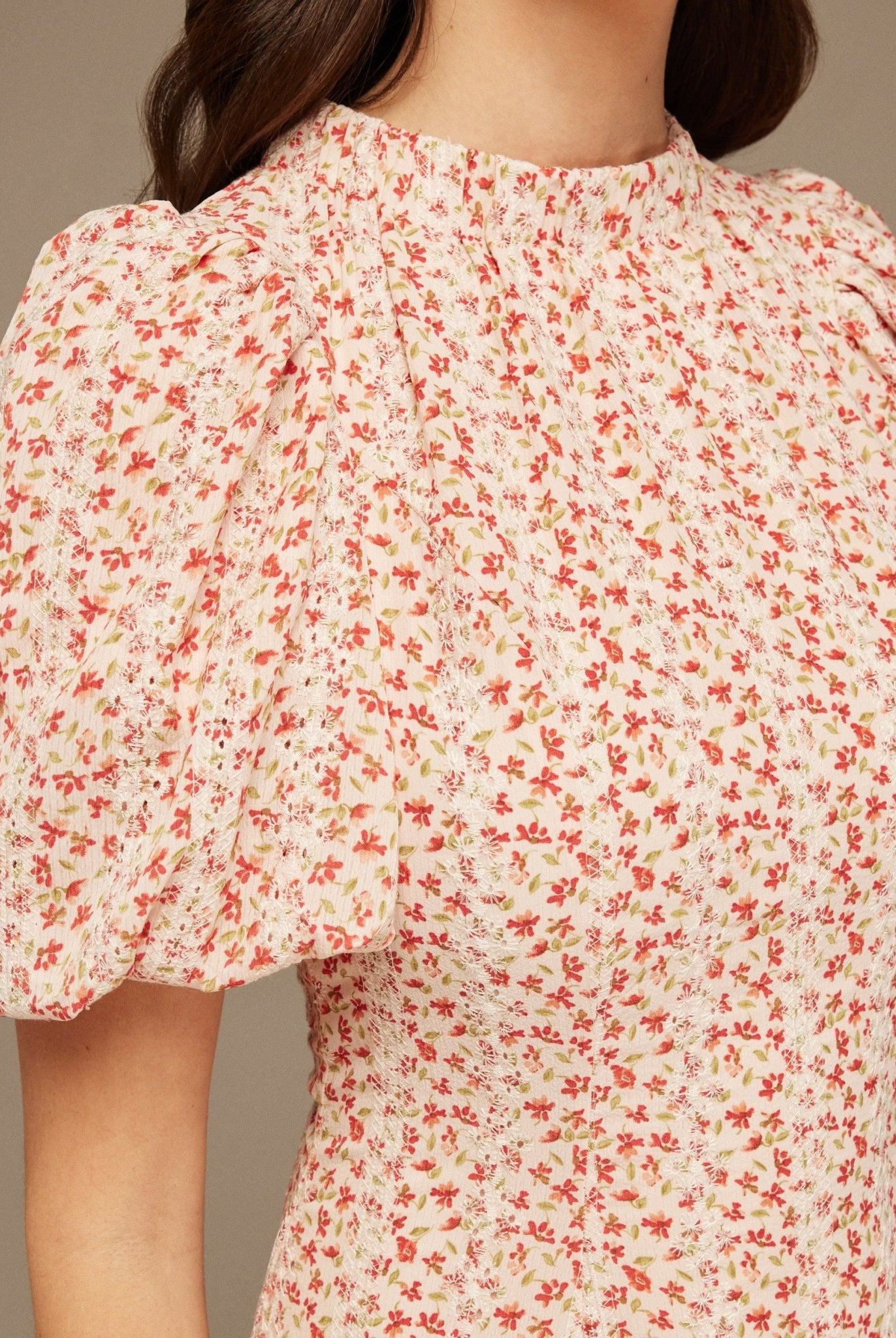 Pleated Midi Short Sleeve Dress - shopaleena