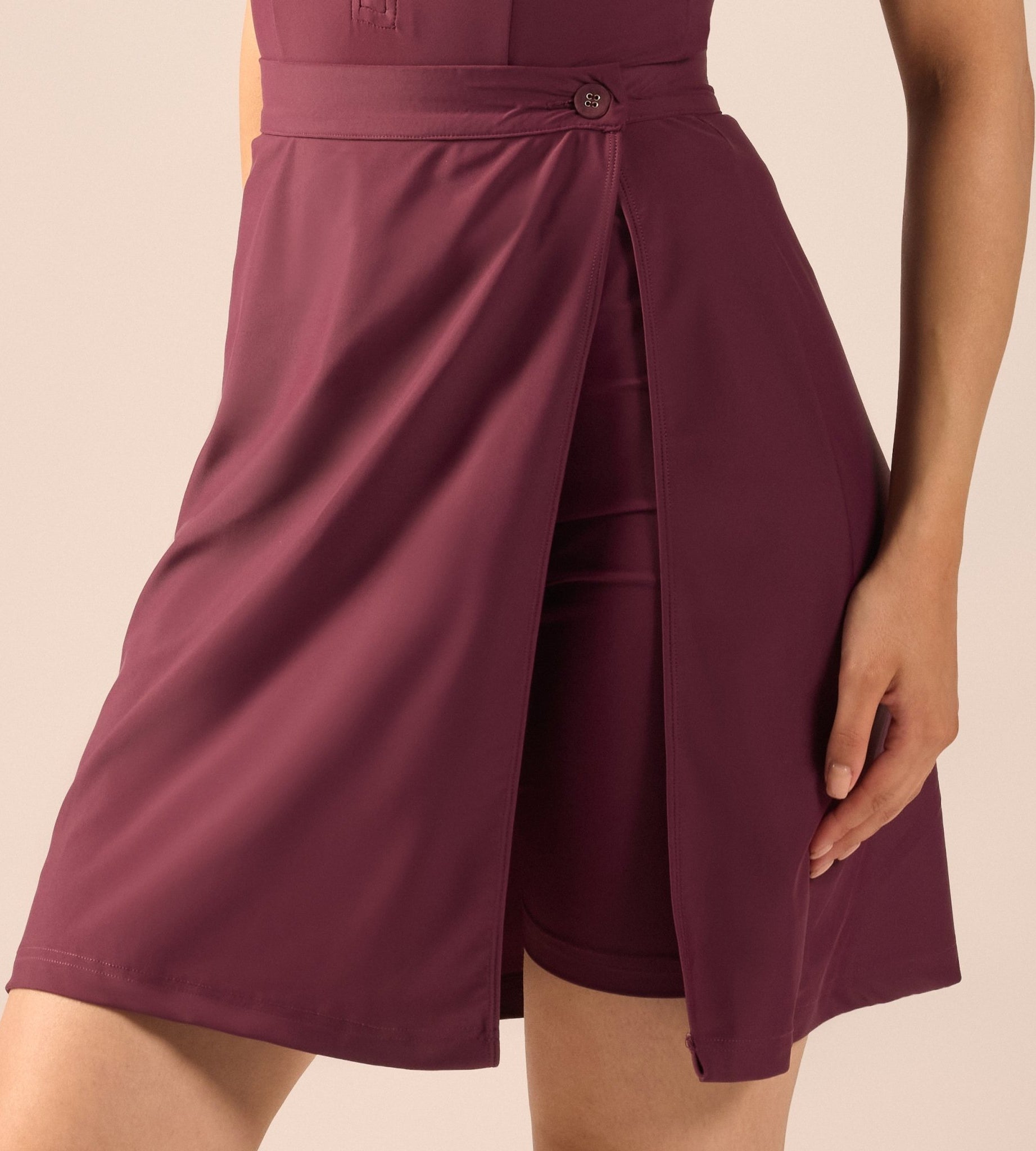 Plum Straight Swim Skirt - shopaleena