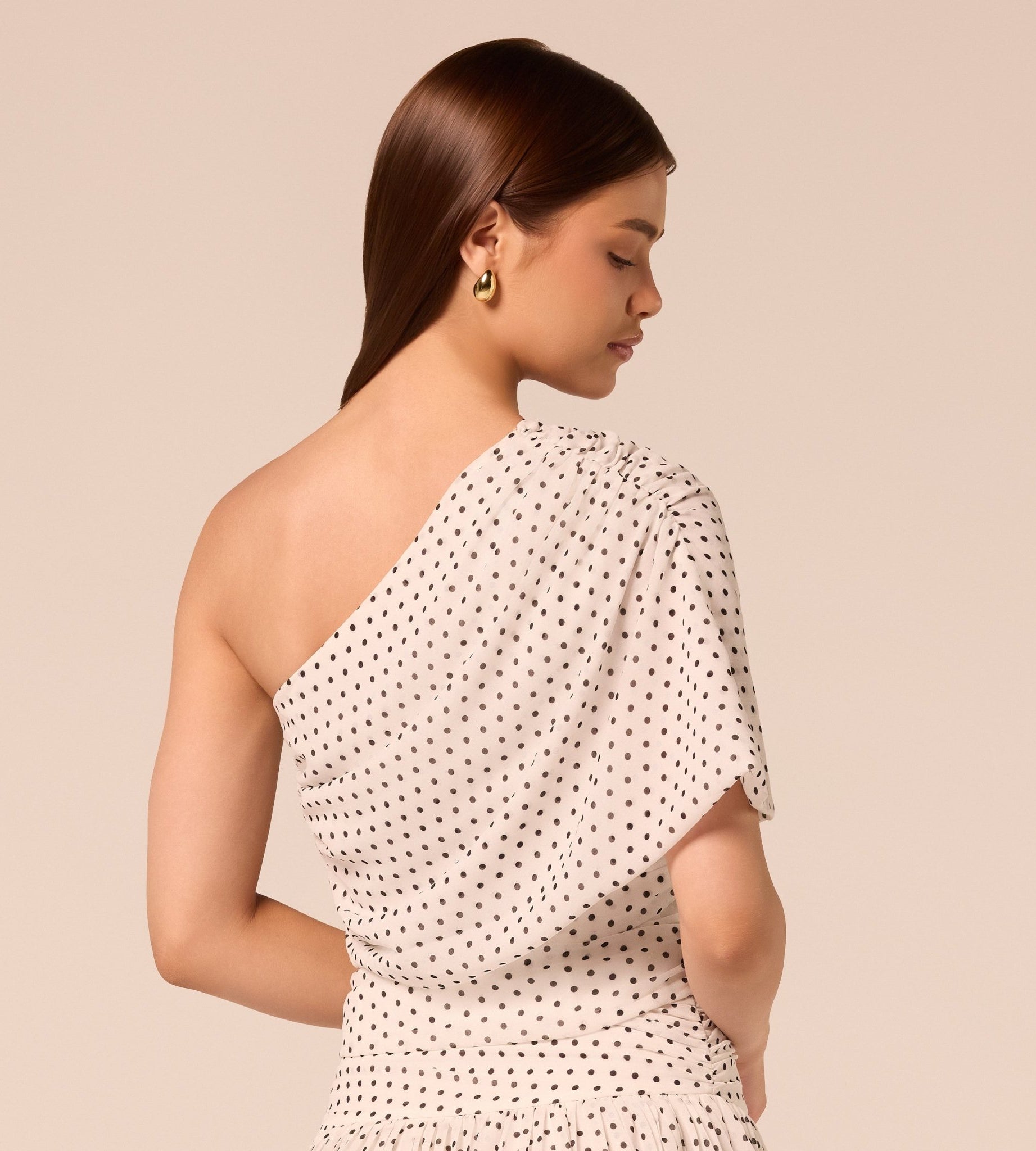 Polka Dot Chiffon Top - shopaleena